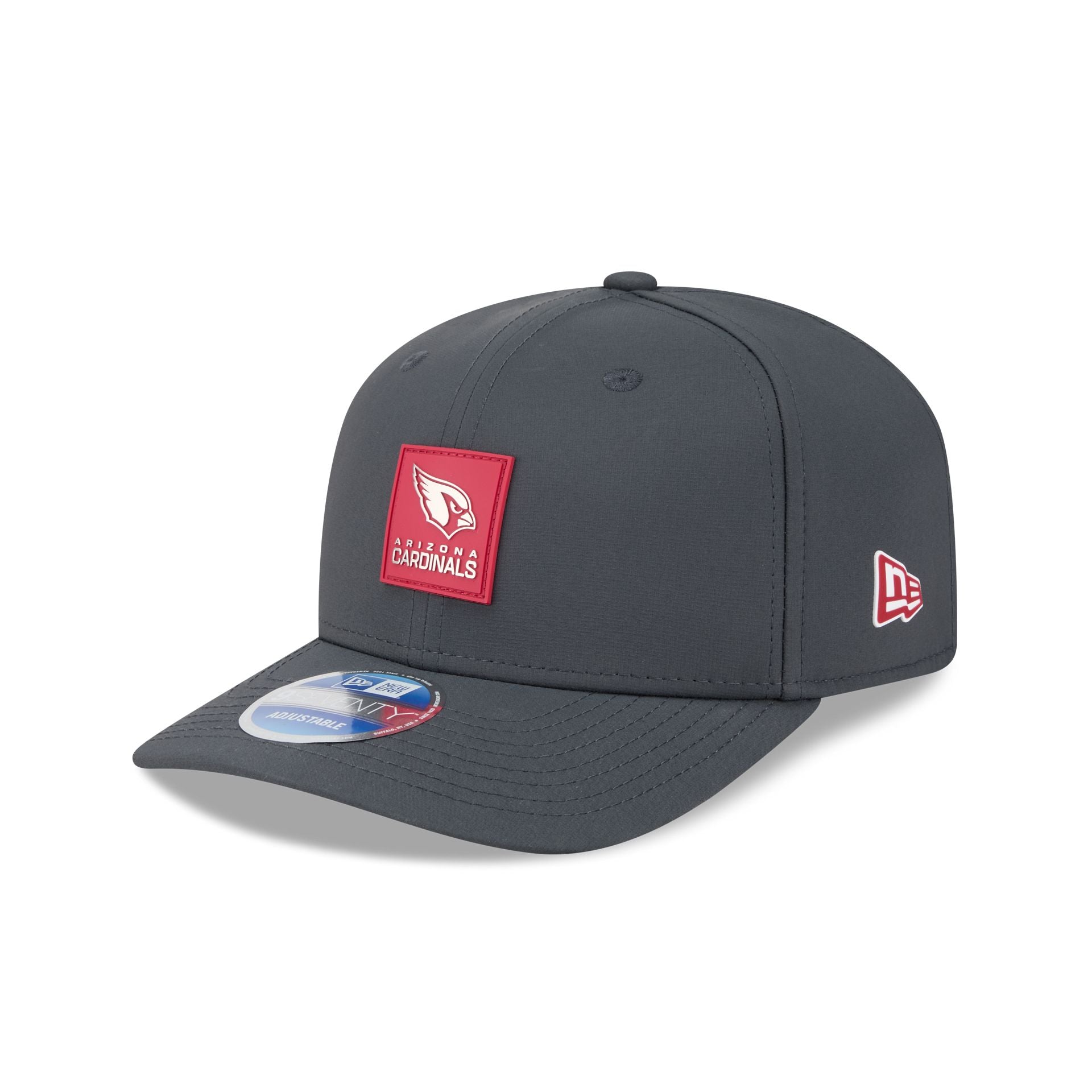 Arizona Cardinals 2025 Sideline Cold Weather Steel Clouds 9Seventy Stretch-Snap Hat