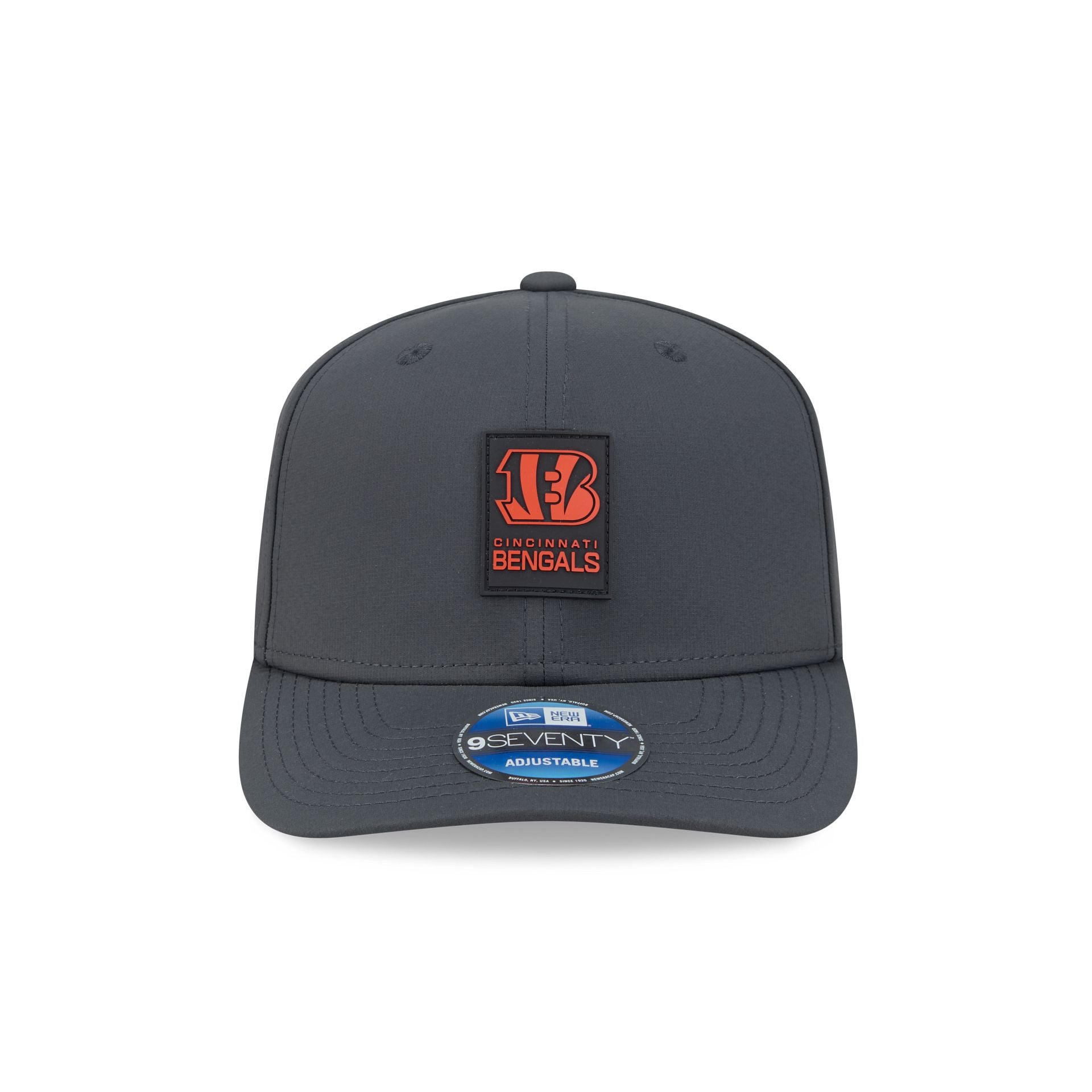 Alternative view of Cincinnati Bengals 2025 Sideline Cold Weather Steel Clouds 9Seventy Stretch-Snap Hat