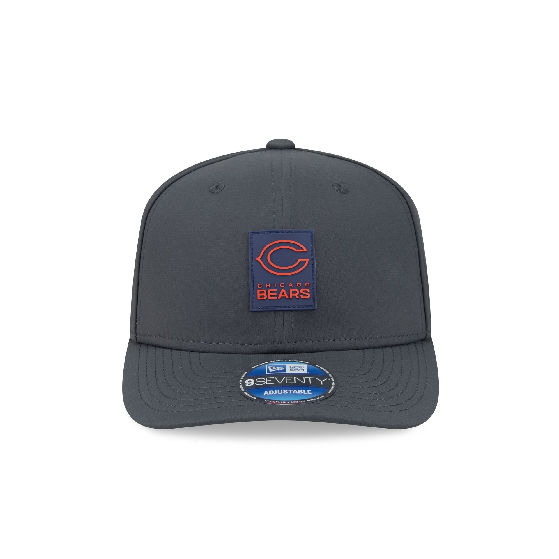 Alternative view of Chicago Bears 2025 Sideline Cold Weather Steel Clouds 9Seventy Stretch-Snap Hat