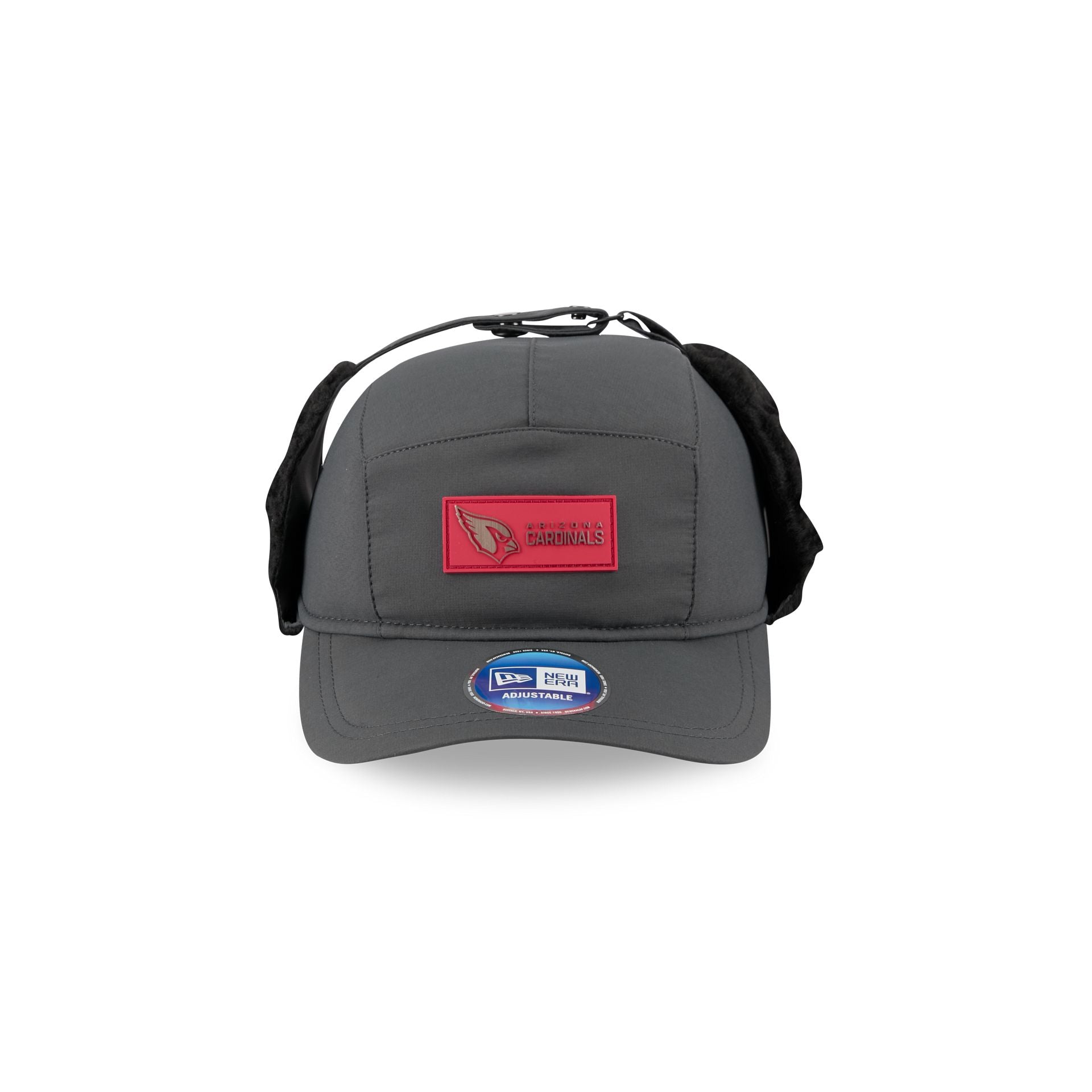 Alternative view of Arizona Cardinals 2025 Sideline Cold Weather Steel Clouds Runner Dogear Adjustable Hat