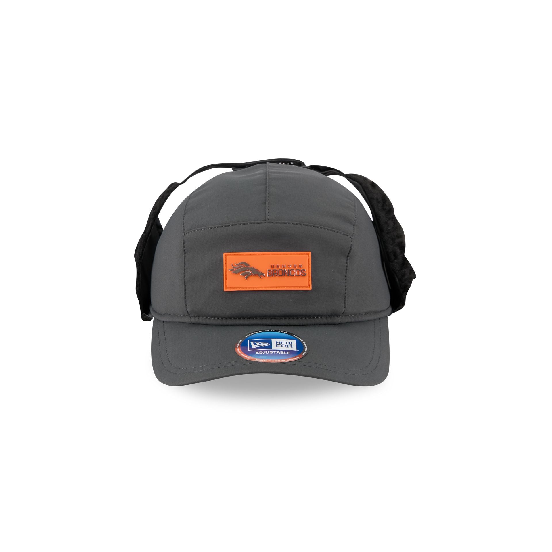 Alternative view of Denver Broncos 2025 Sideline Cold Weather Steel Clouds Runner Dogear Adjustable Hat
