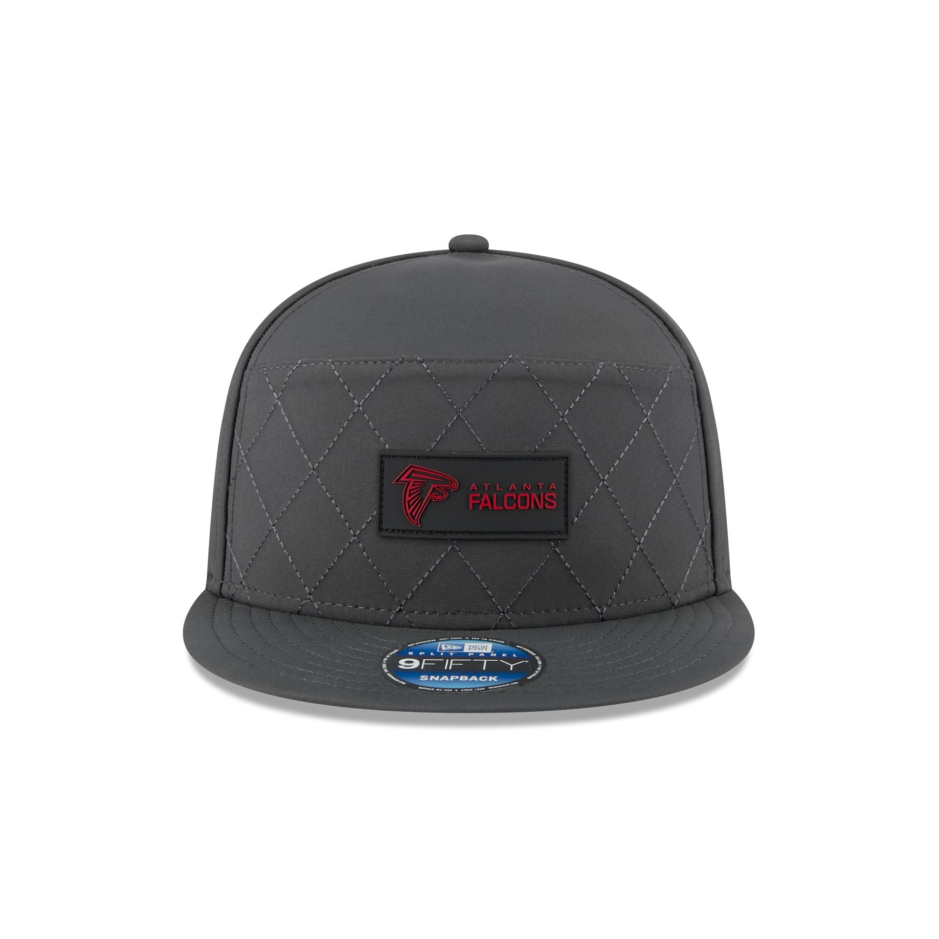 Alternative view of Atlanta Falcons 2025 Sideline Cold Weather Steel Clouds Split Panel 9Fifty Snapback Hat