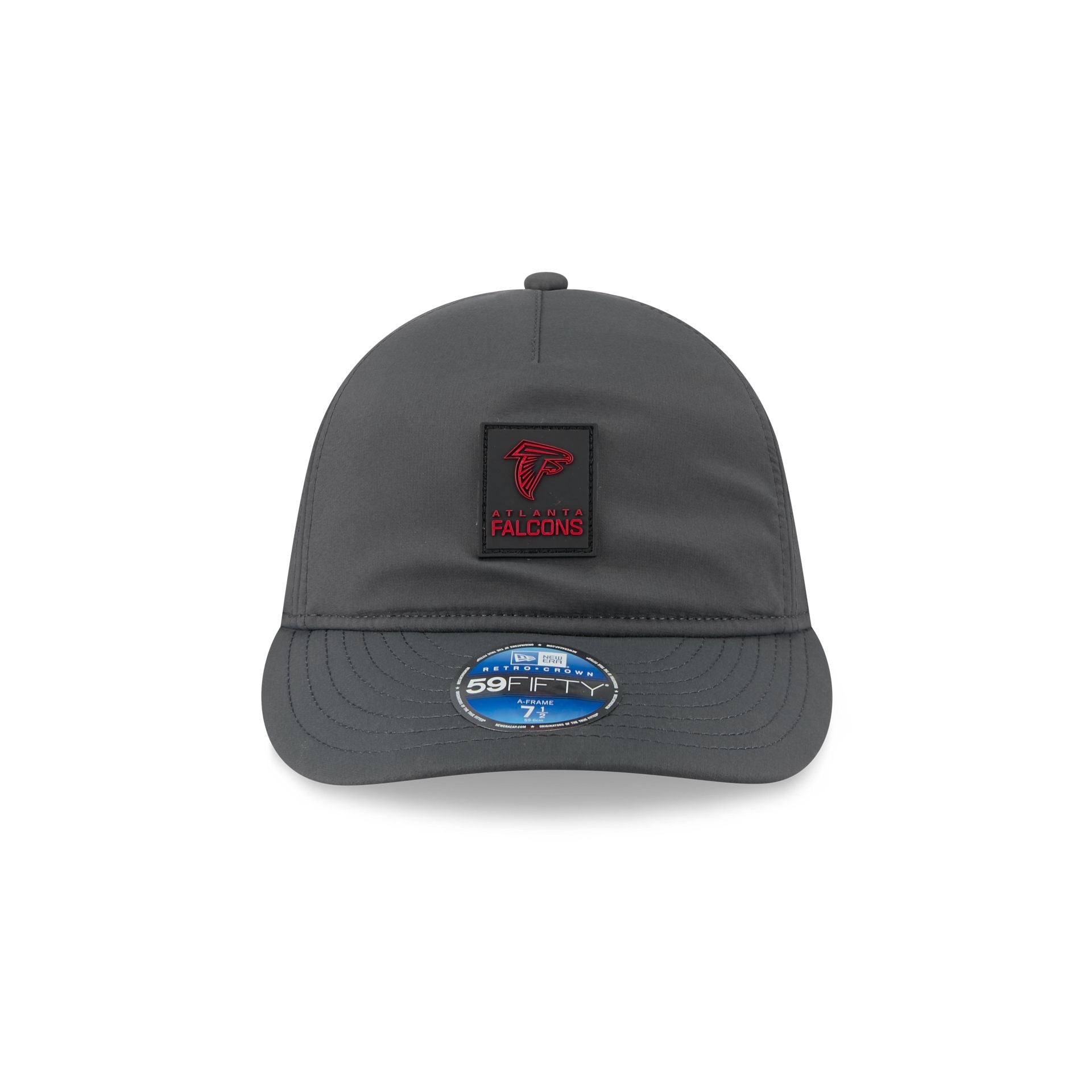 Alternative view of Atlanta Falcons 2025 Sideline Cold Weather Steel Clouds Retro Crown 59Fifty A-Frame Fitted Hat