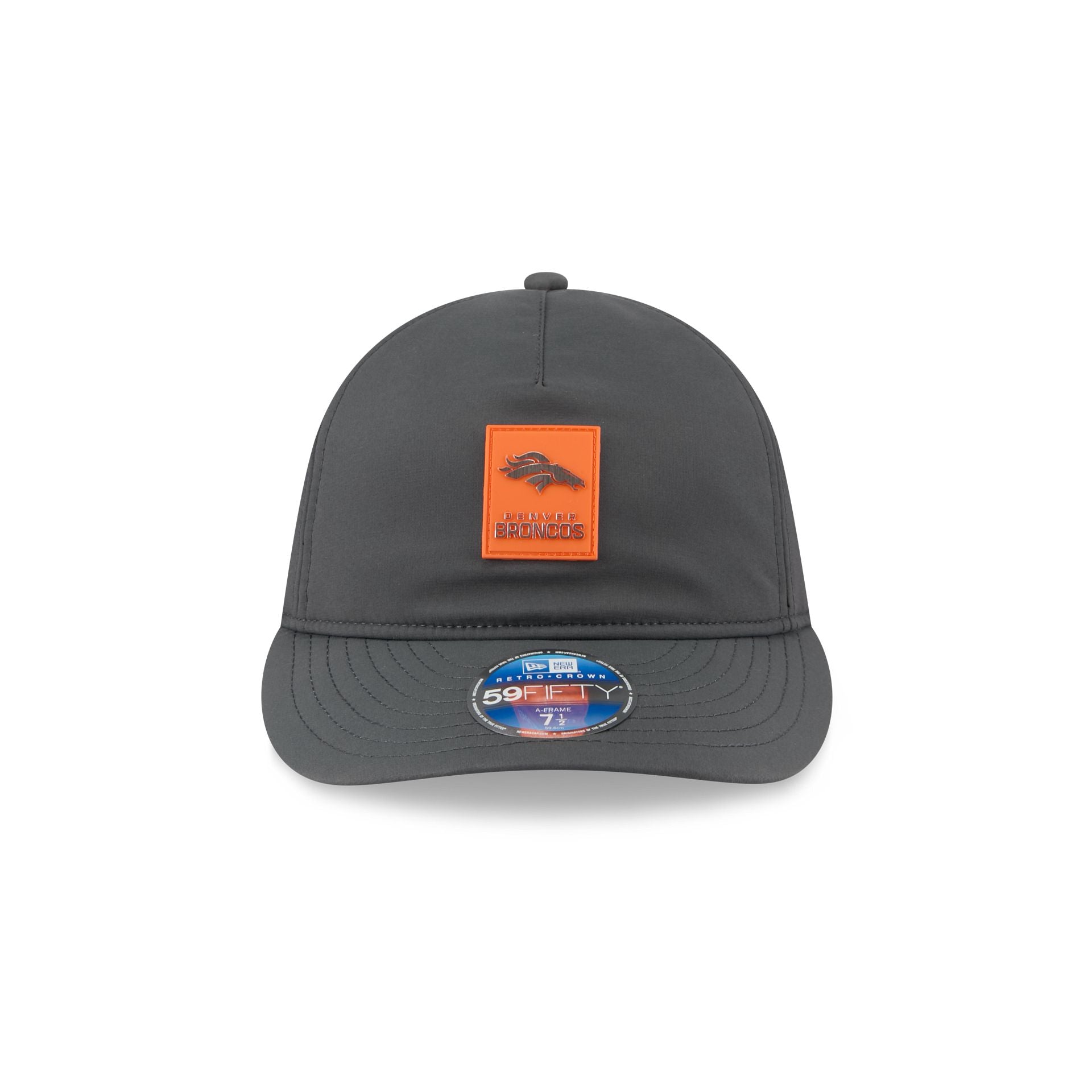 Alternative view of Denver Broncos 2025 Sideline Cold Weather Steel Clouds Retro Crown 59Fifty A-Frame Fitted Hat