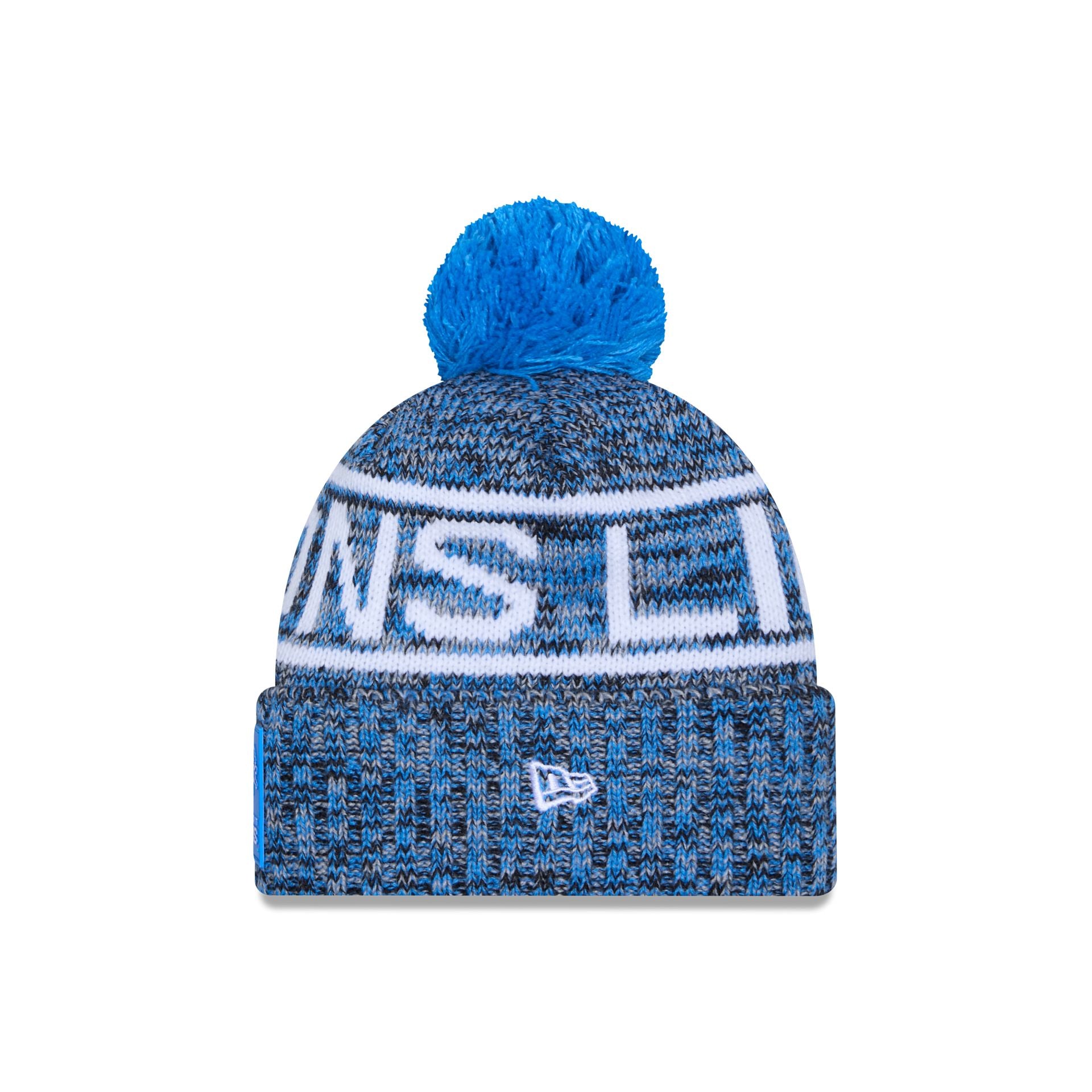 Detroit Lions 2025 Sideline Cold Weather Pom Knit Hat - Image 3