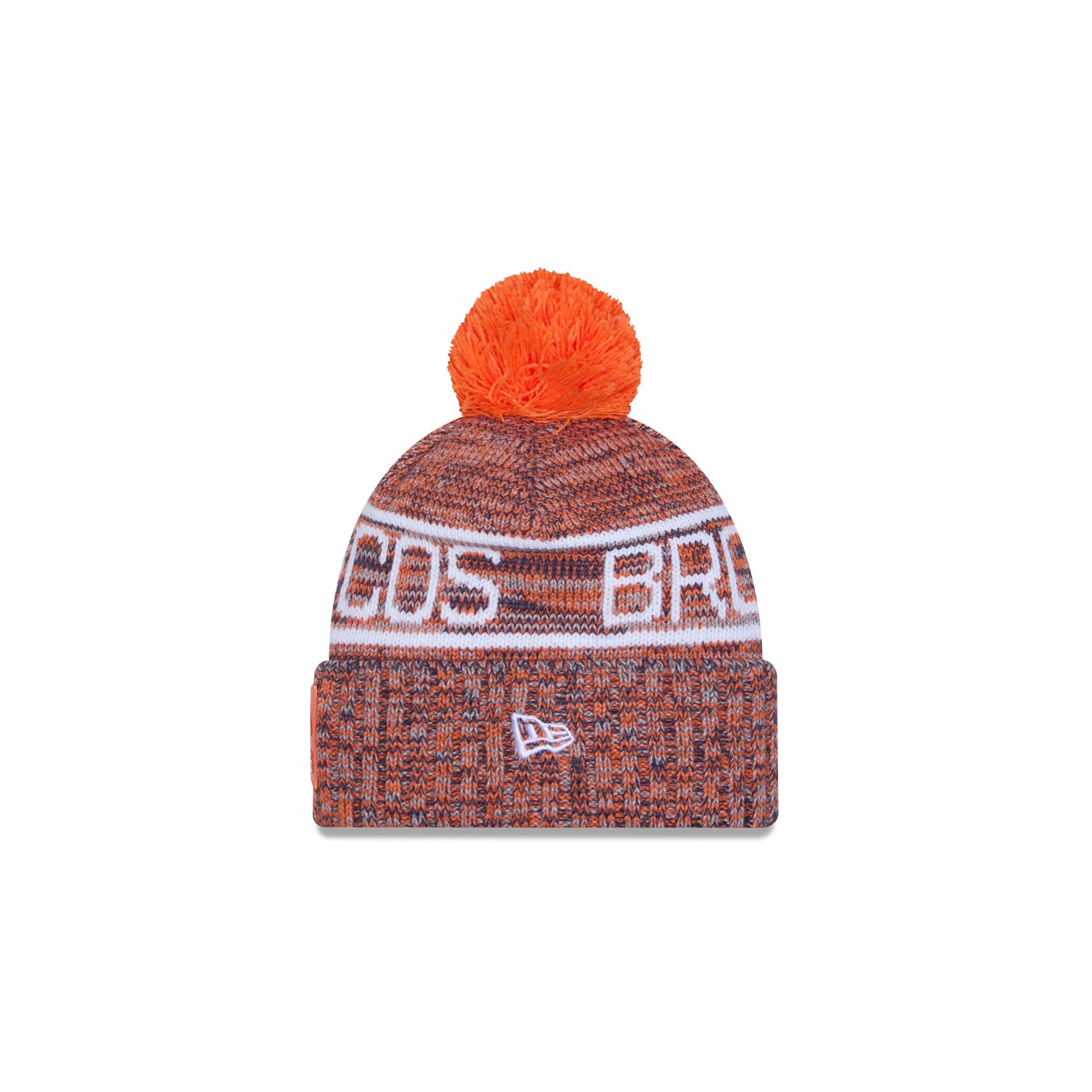 Alternative view of Denver Broncos 2025 Sideline Cold Weather Kids Pom Knit Hat