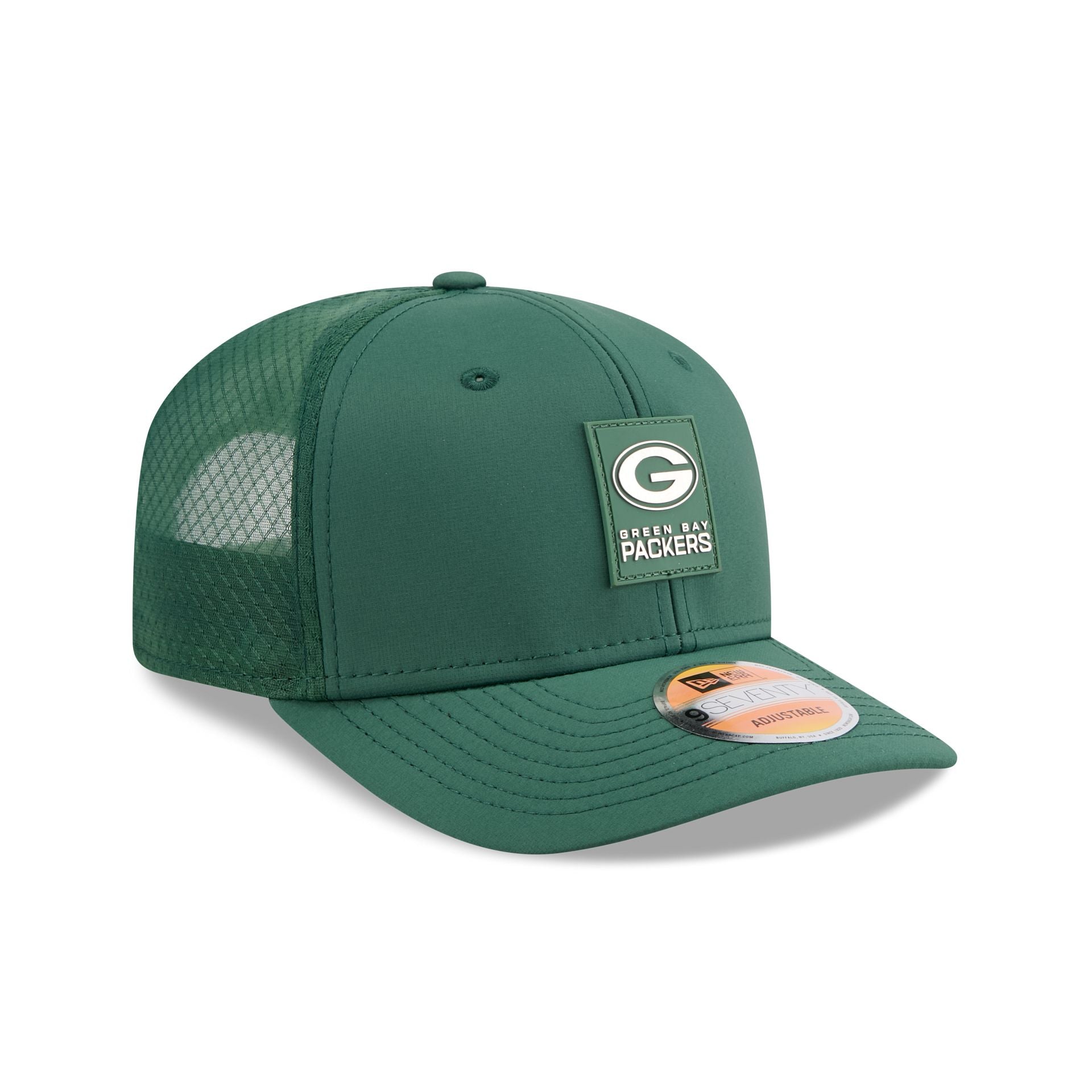 Green Bay Packers 2025 Sideline Hot Weather 9Seventy Trucker Hat - Image 3