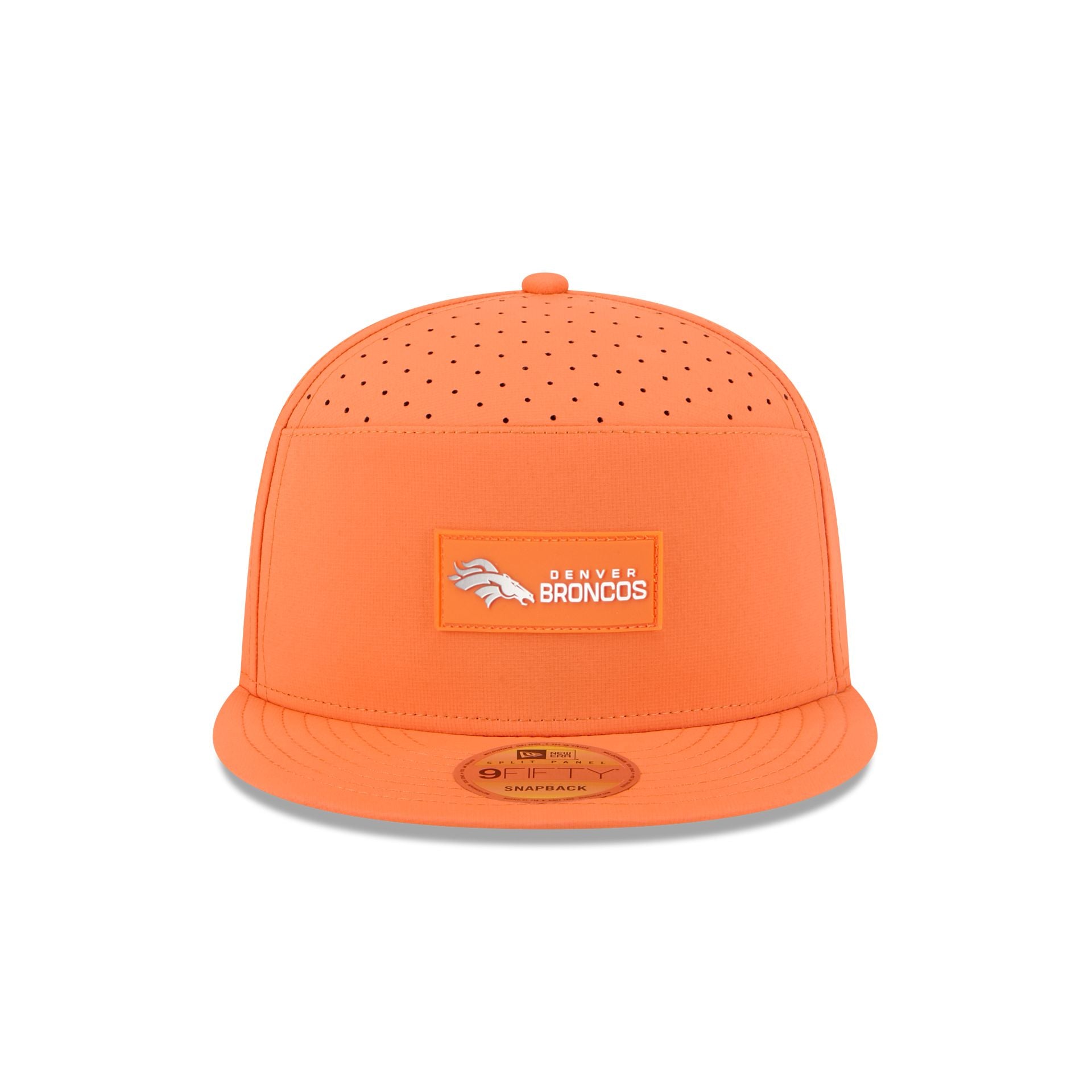 Alternative view of Denver Broncos 2025 Sideline Hot Weather Split Panel 9Fifty Snapback Hat