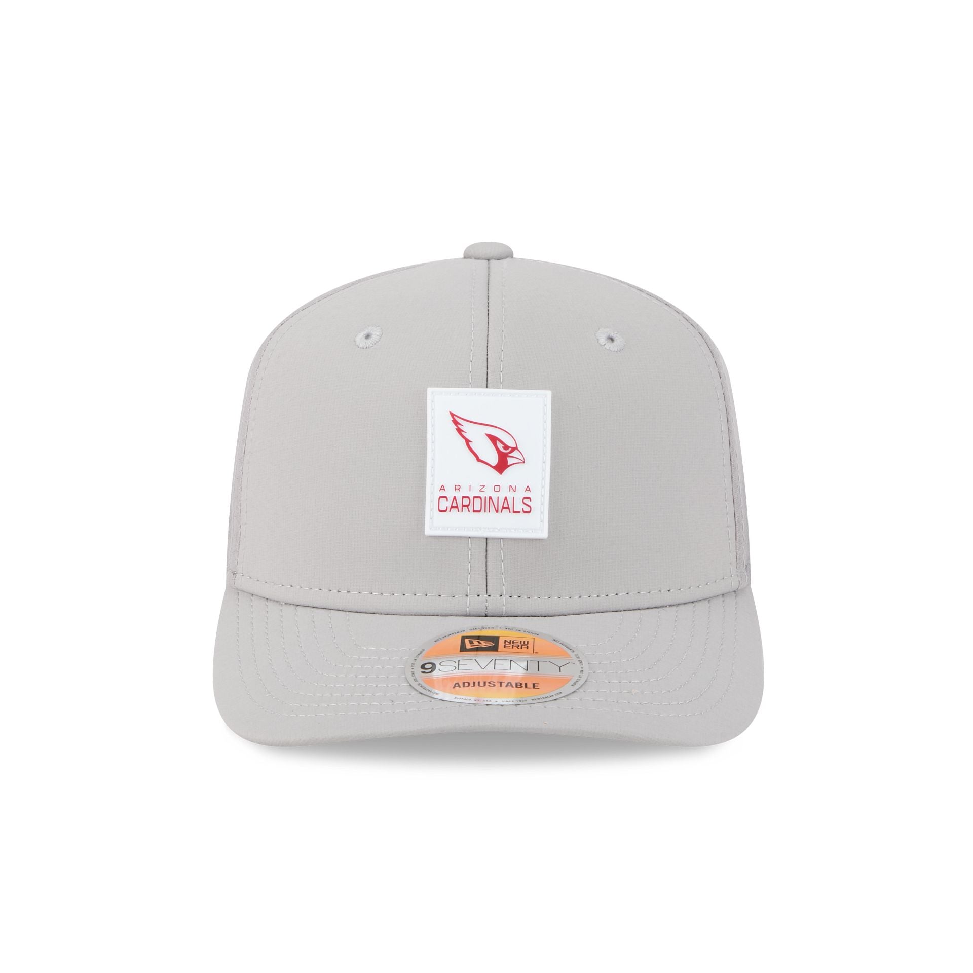 Alternative view of Arizona Cardinals 2025 Sideline Hot Weather Gray 9Seventy Trucker Hat