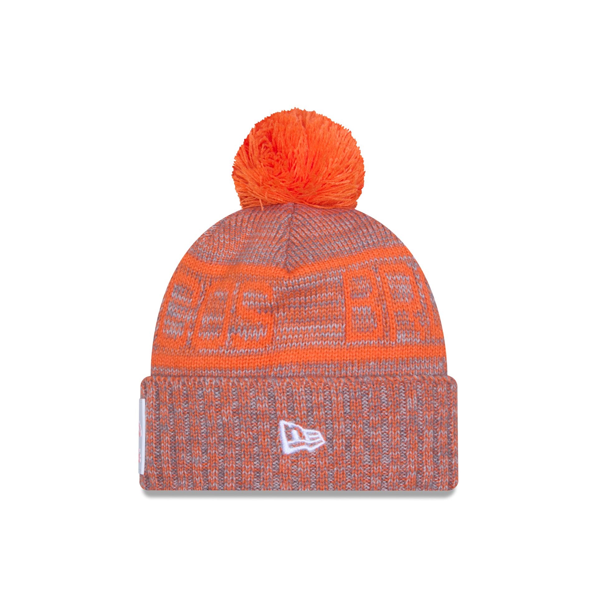 Alternative view of Denver Broncos 2025 Sideline Cold Weather Gray Pom Knit Hat