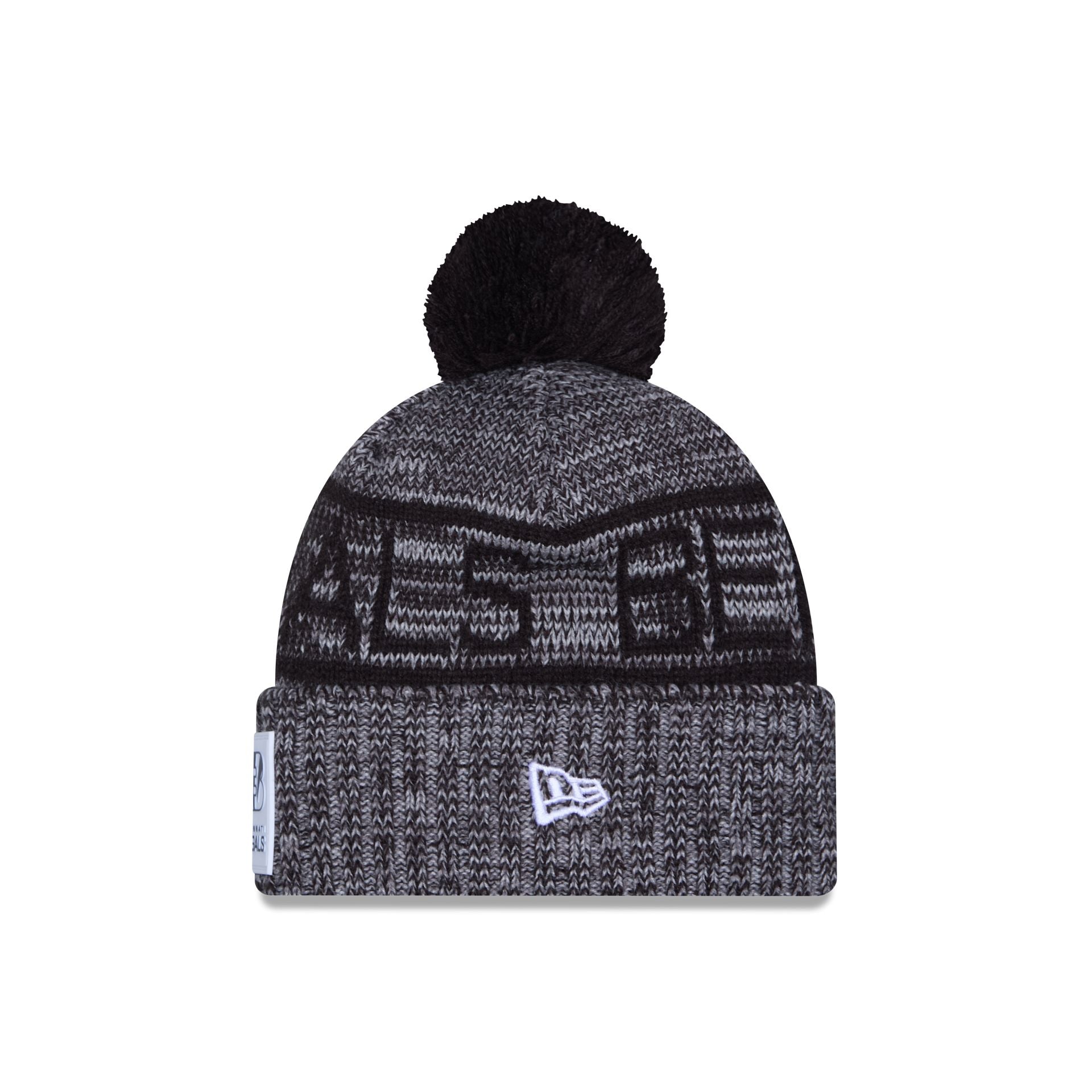 Alternative view of Cincinnati Bengals 2025 Sideline Cold Weather Gray Pom Knit Hat