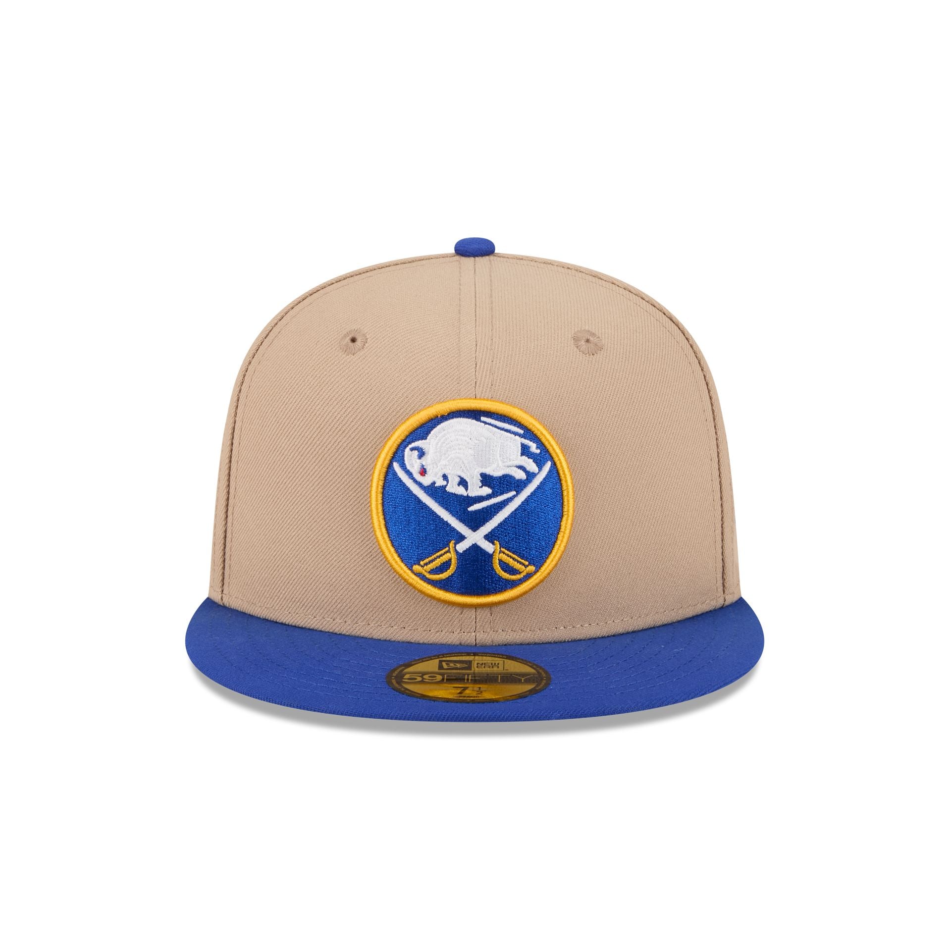 Alternative view of Buffalo Sabres Camel Blue Visor 59Fifty Fitted Hat
