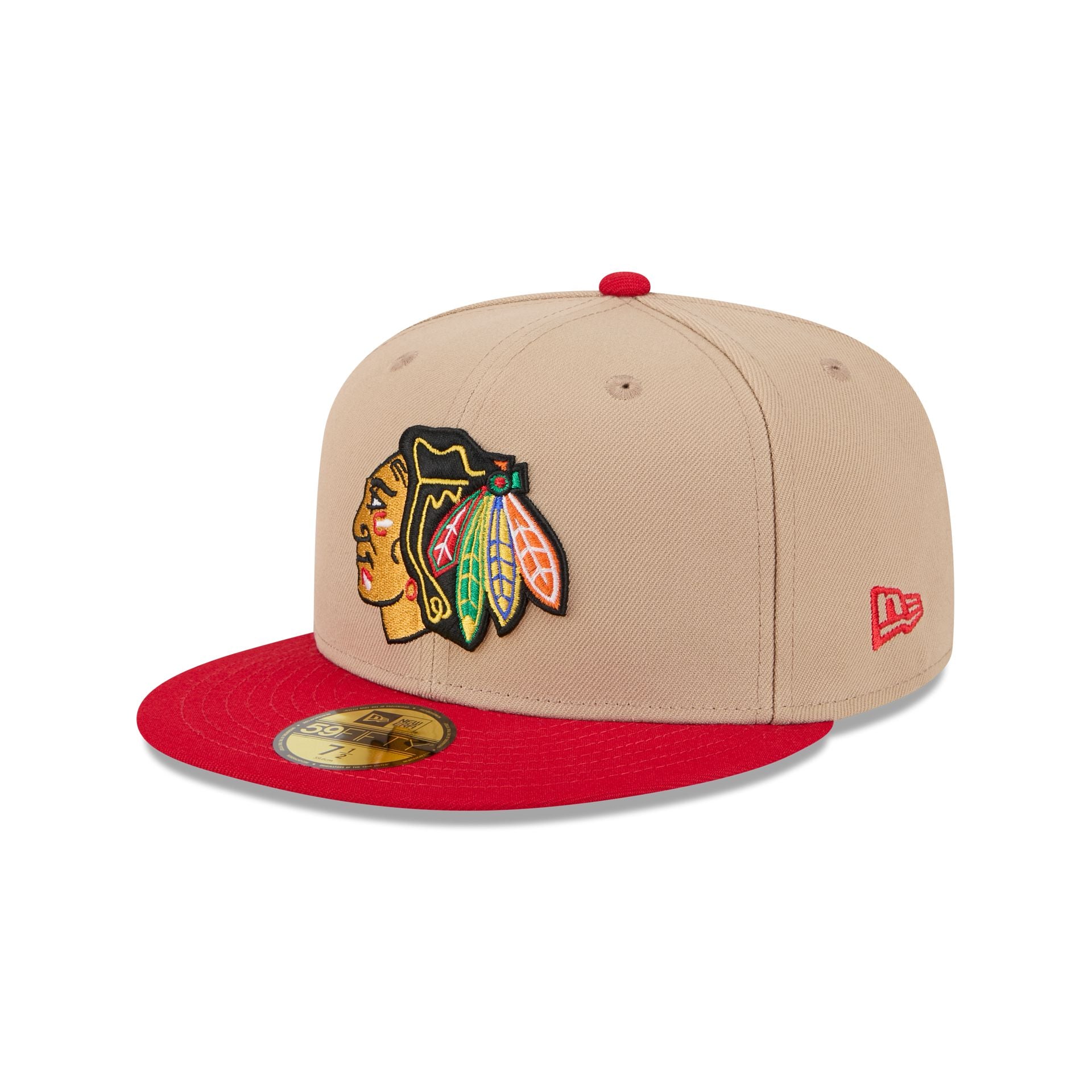 Chicago Blackhawks Camel 59Fifty Fitted Hat