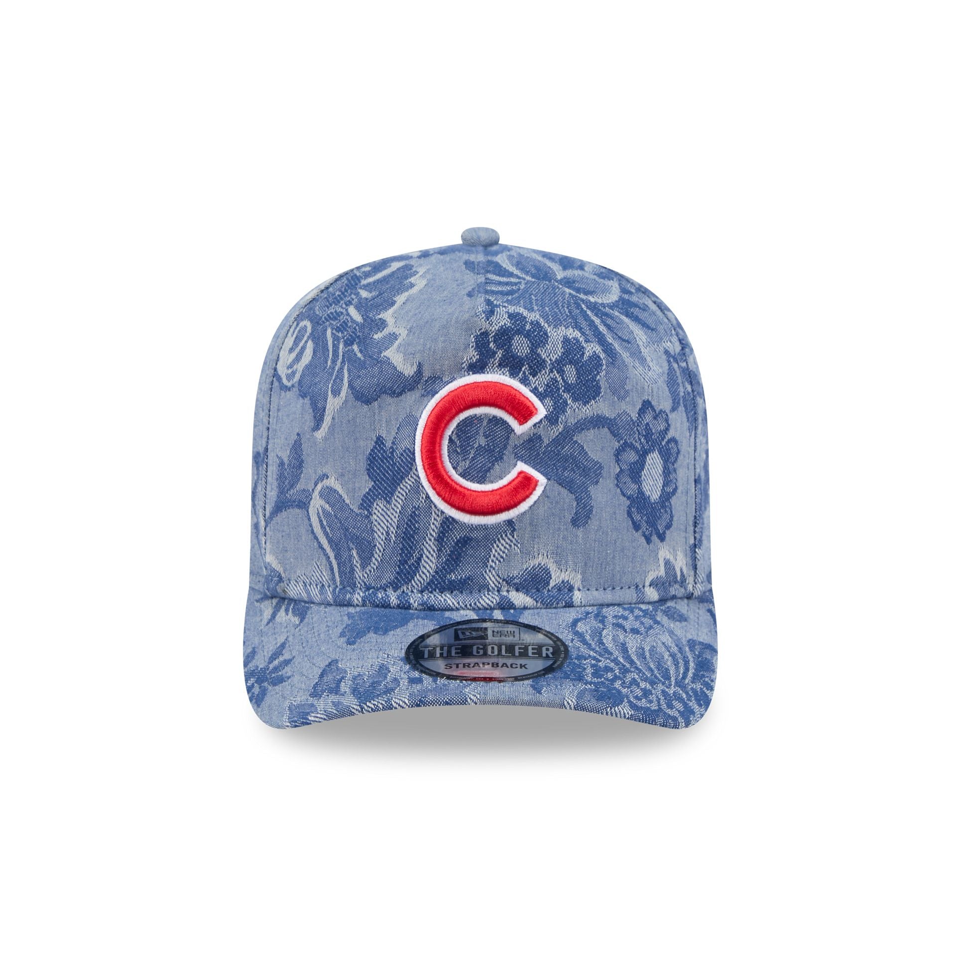 Alternative view of Chicago Cubs Denim Jacquard Golfer Hat