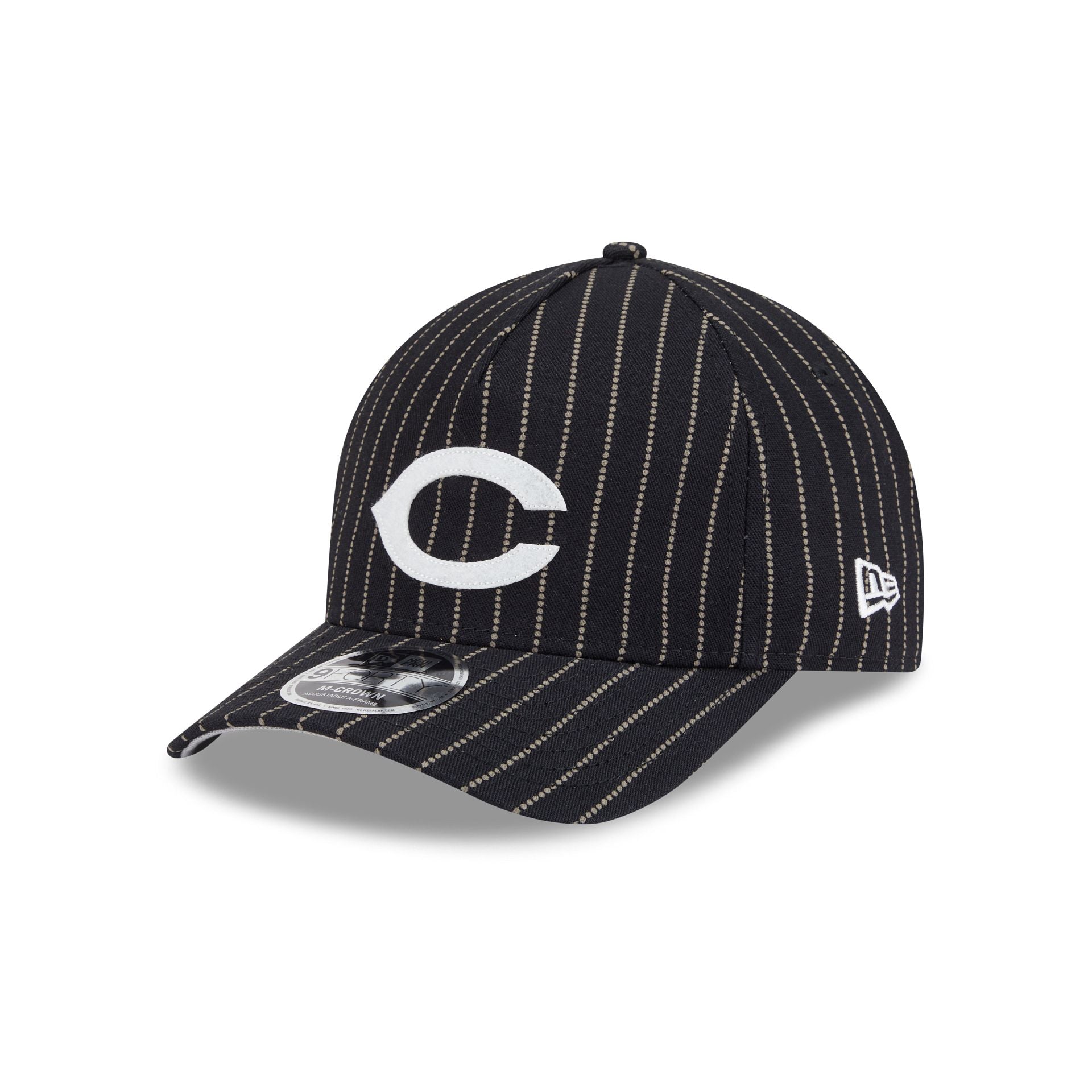 Chicago Cubs Dotted Pinstripe 9Forty M-Crown A-Frame Adjustable Hat