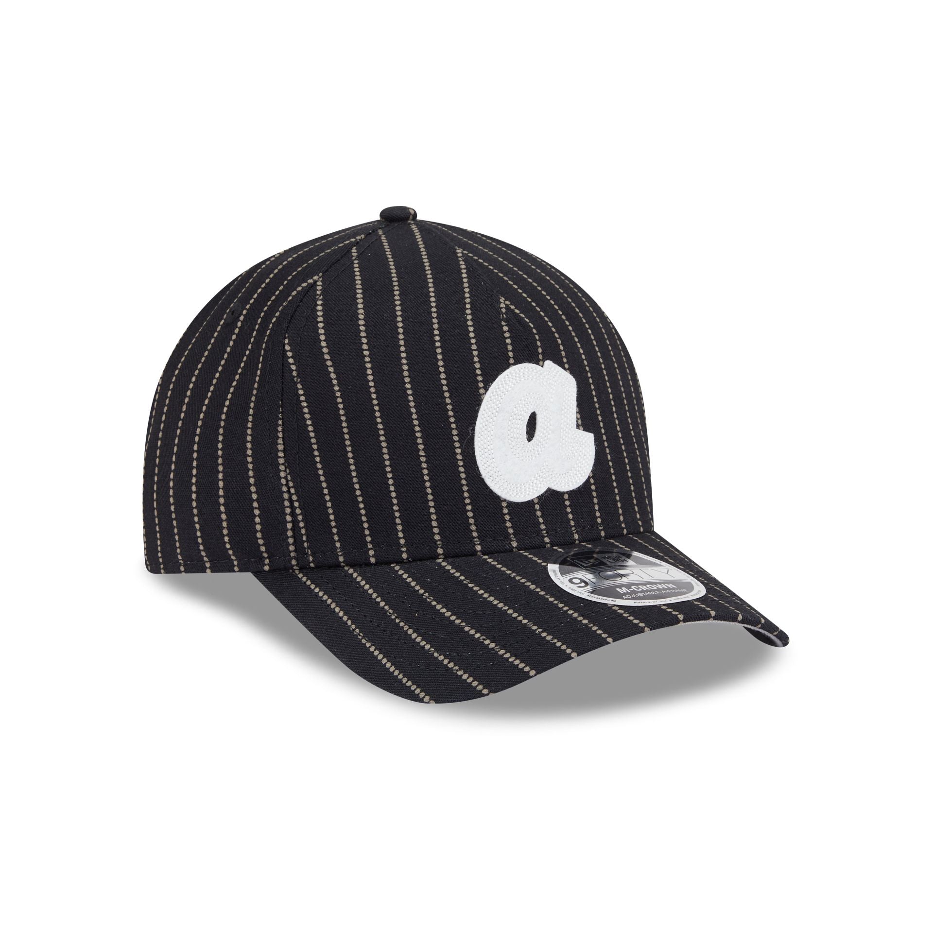 Atlanta Braves Dotted Pinstripe 9Forty M-Crown A-Frame Adjustable Hat - Image 3