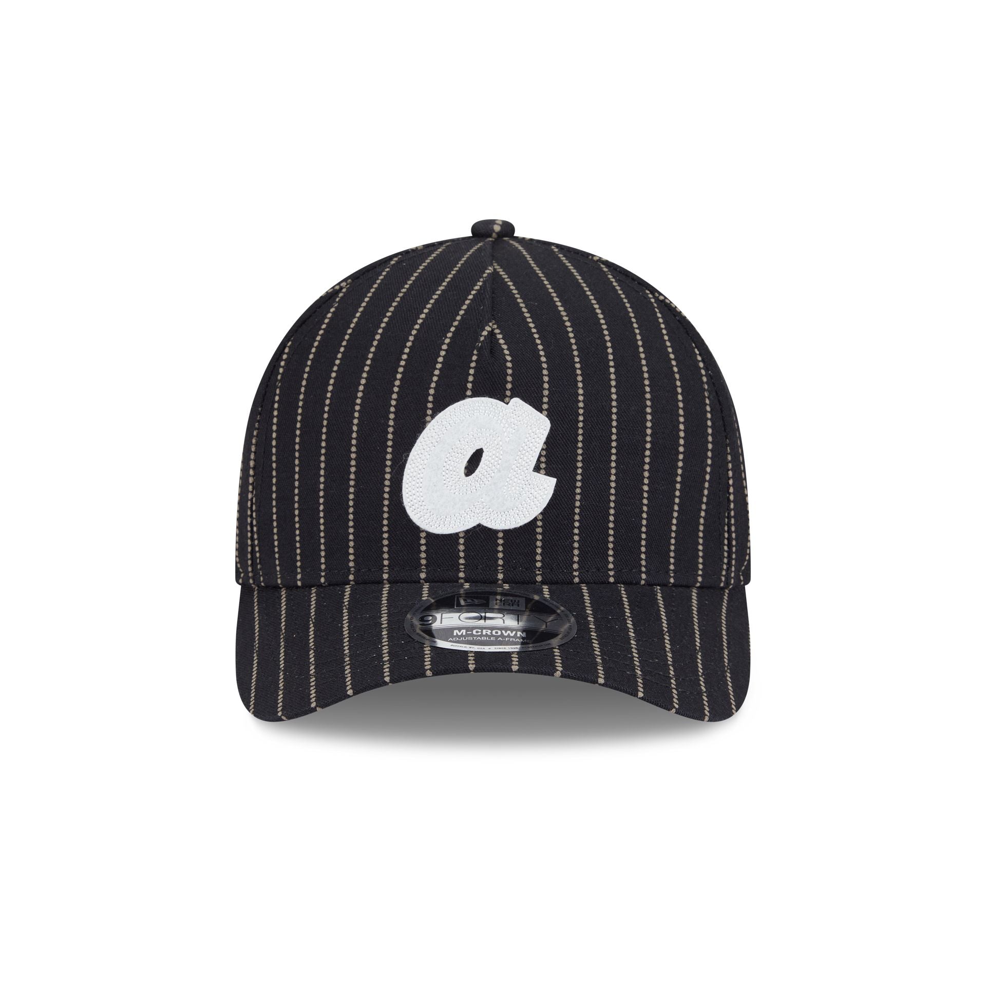 Alternative view of Atlanta Braves Dotted Pinstripe 9Forty M-Crown A-Frame Adjustable Hat