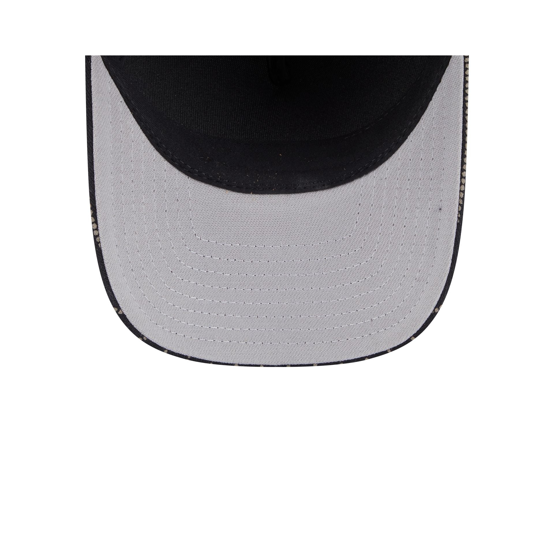 Atlanta Braves Dotted Pinstripe 9Forty M-Crown A-Frame Adjustable Hat - Image 7