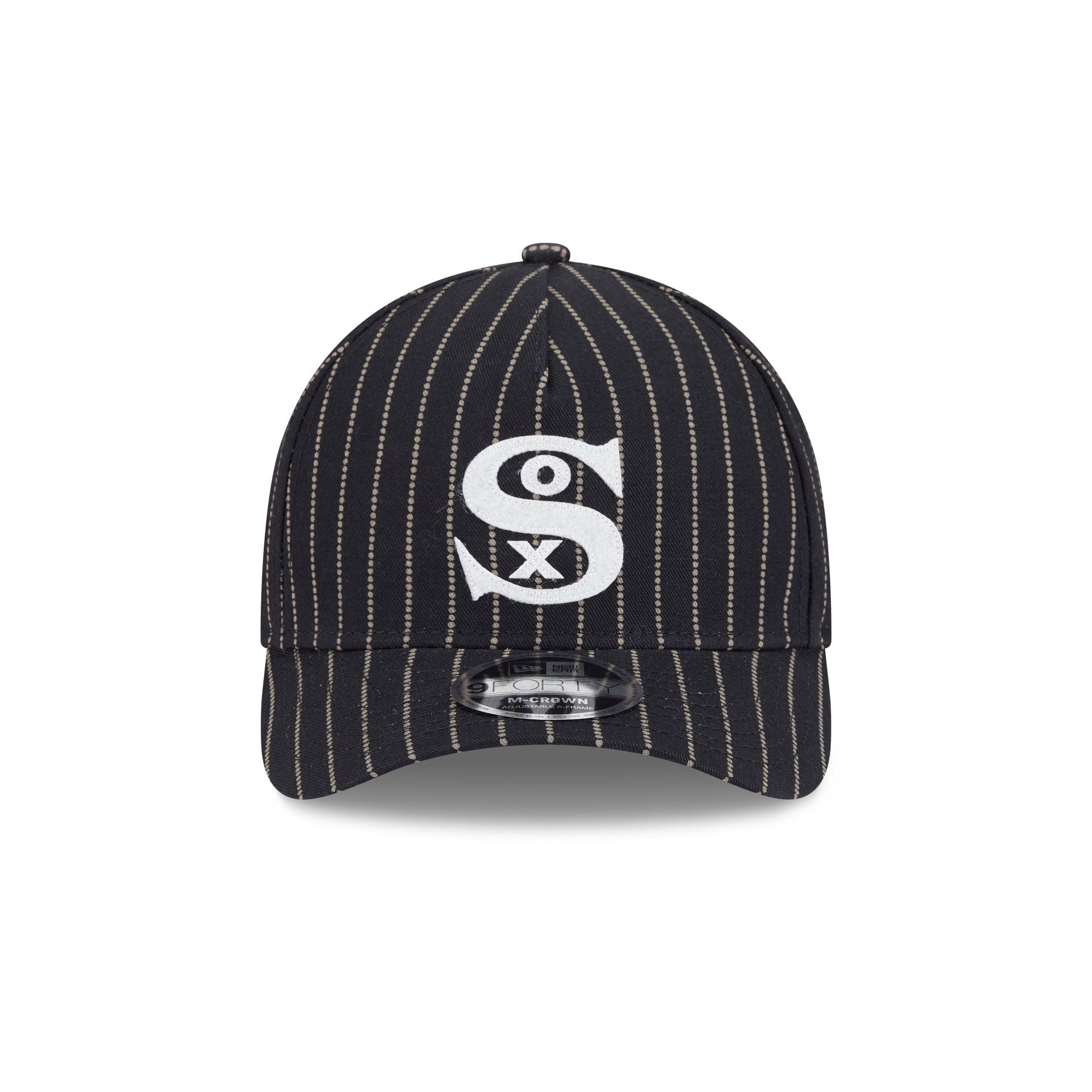 Alternative view of Chicago White Sox Dotted Pinstripe 9Forty M-Crown A-Frame Adjustable Hat