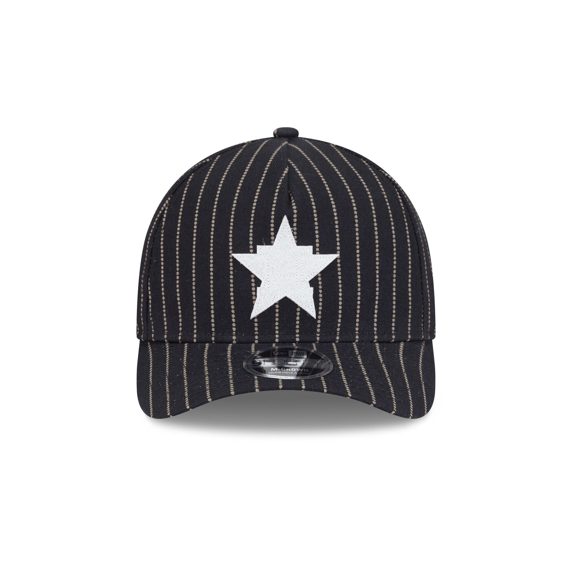 Alternative view of Houston Astros Dotted Pinstripe 9Forty M-Crown A-Frame Adjustable Hat