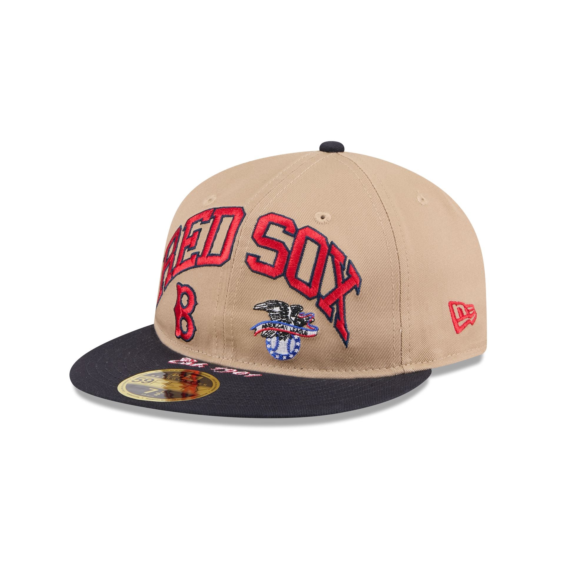 Boston Red Sox Camel Retro Crown 59Fifty Fitted Hat
