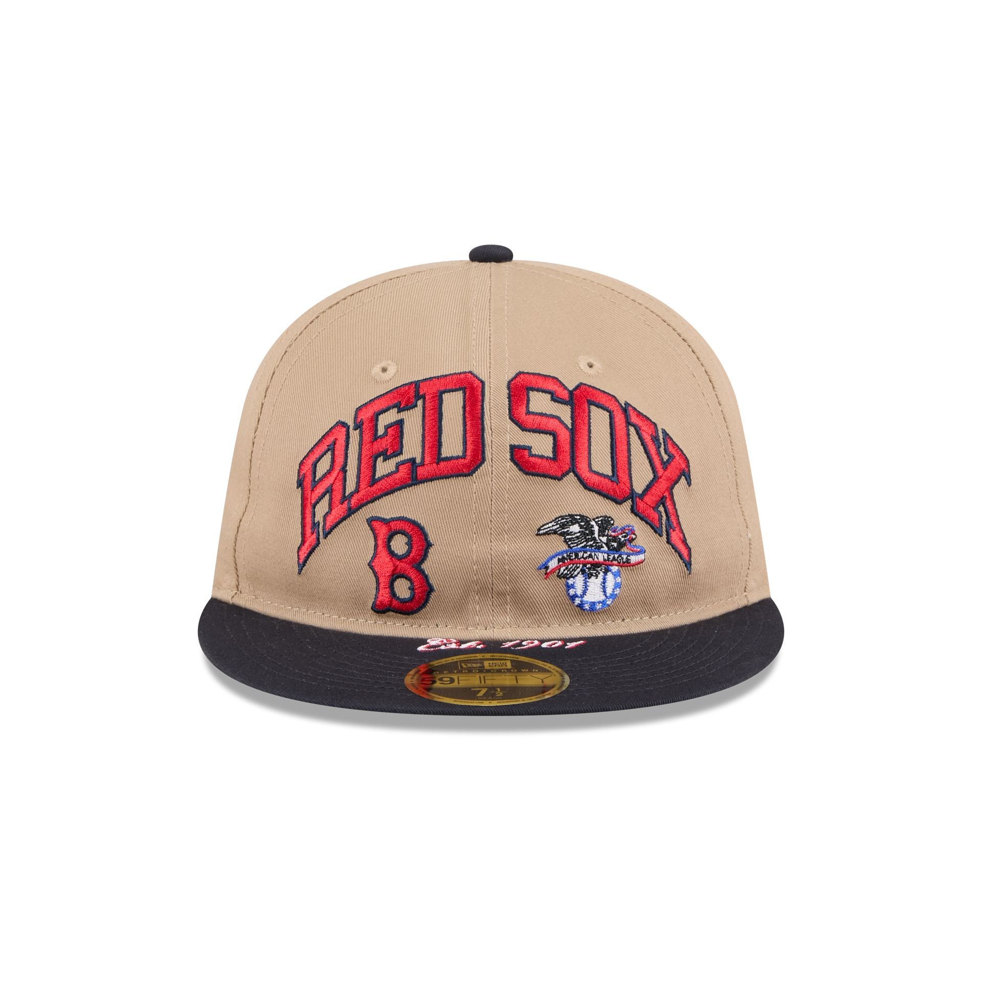 Alternative view of Boston Red Sox Camel Retro Crown 59Fifty Fitted Hat