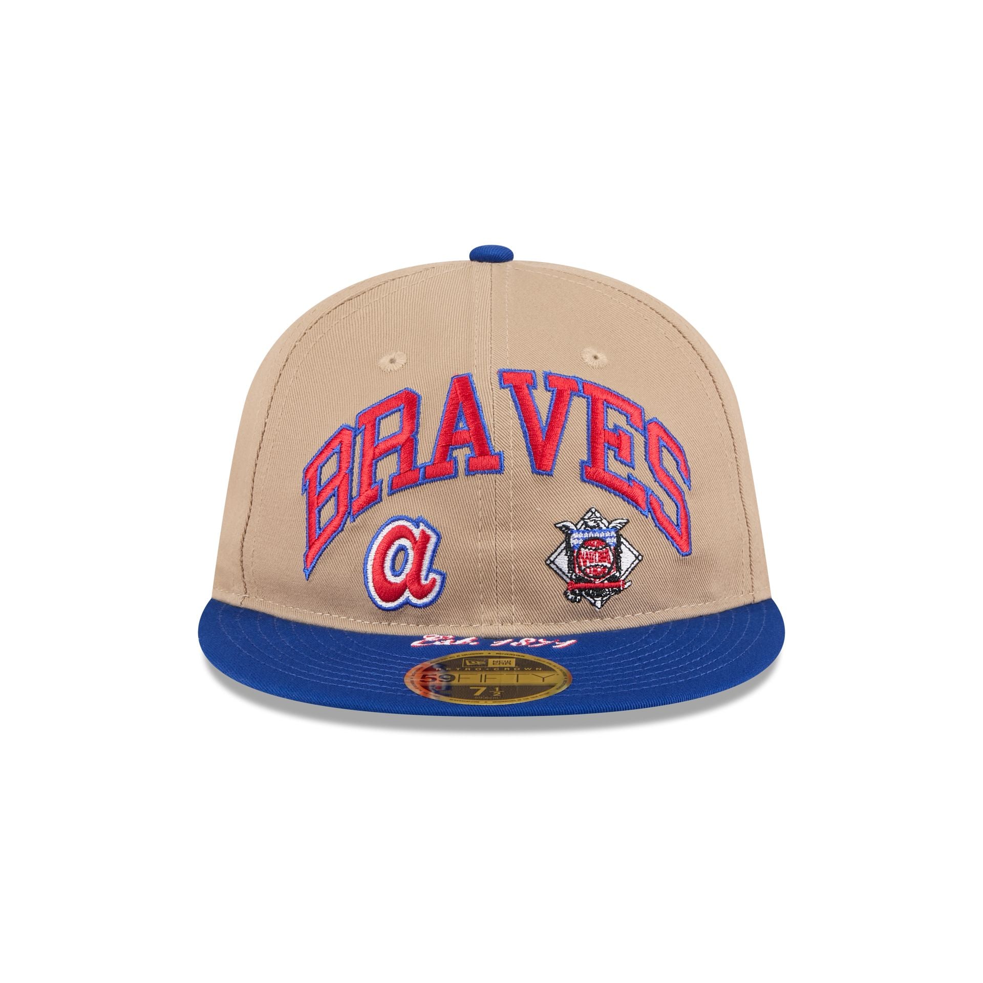 Alternative view of Atlanta Braves Camel Retro Crown 59Fifty Fitted Hat