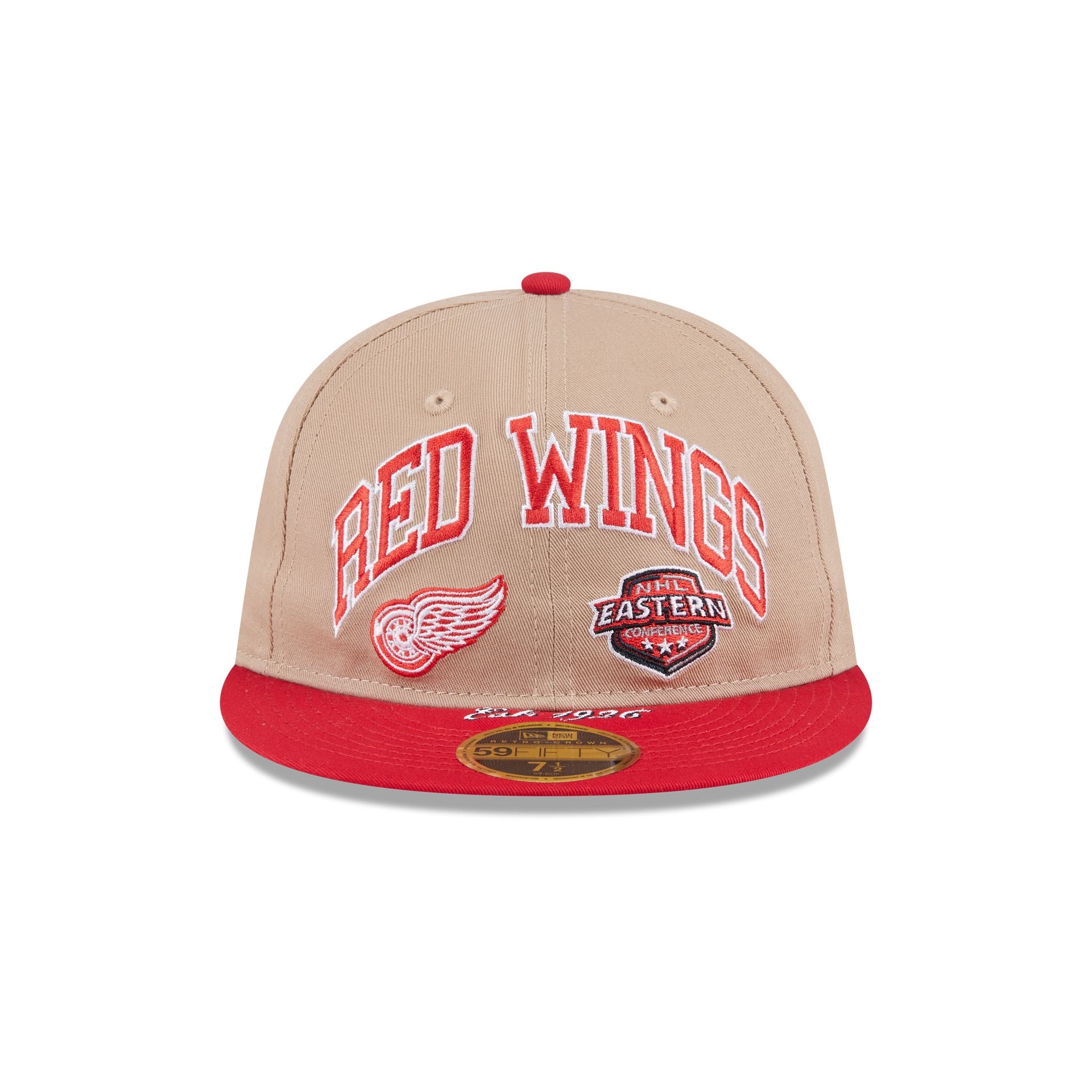 Alternative view of Detroit Red Wings Camel Retro Crown 59Fifty Fitted Hat