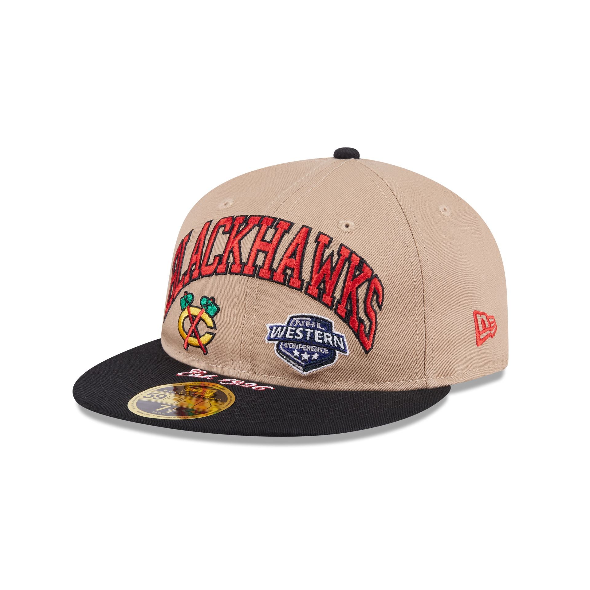 Chicago Blackhawks Camel Retro Crown 59Fifty Fitted Hat