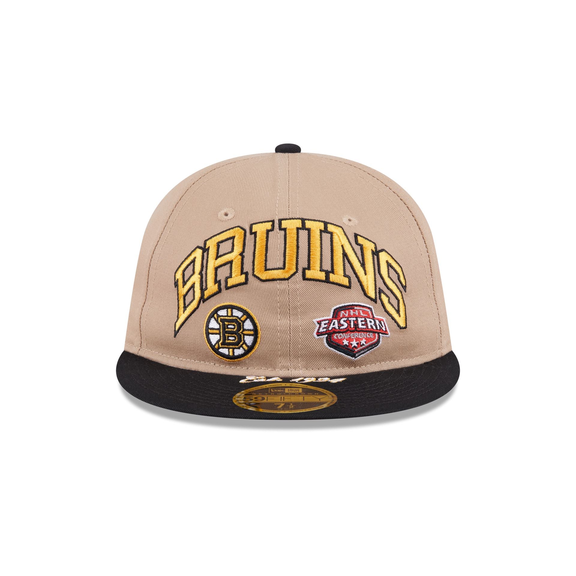 Alternative view of Boston Bruins Camel Retro Crown 59Fifty Fitted Hat