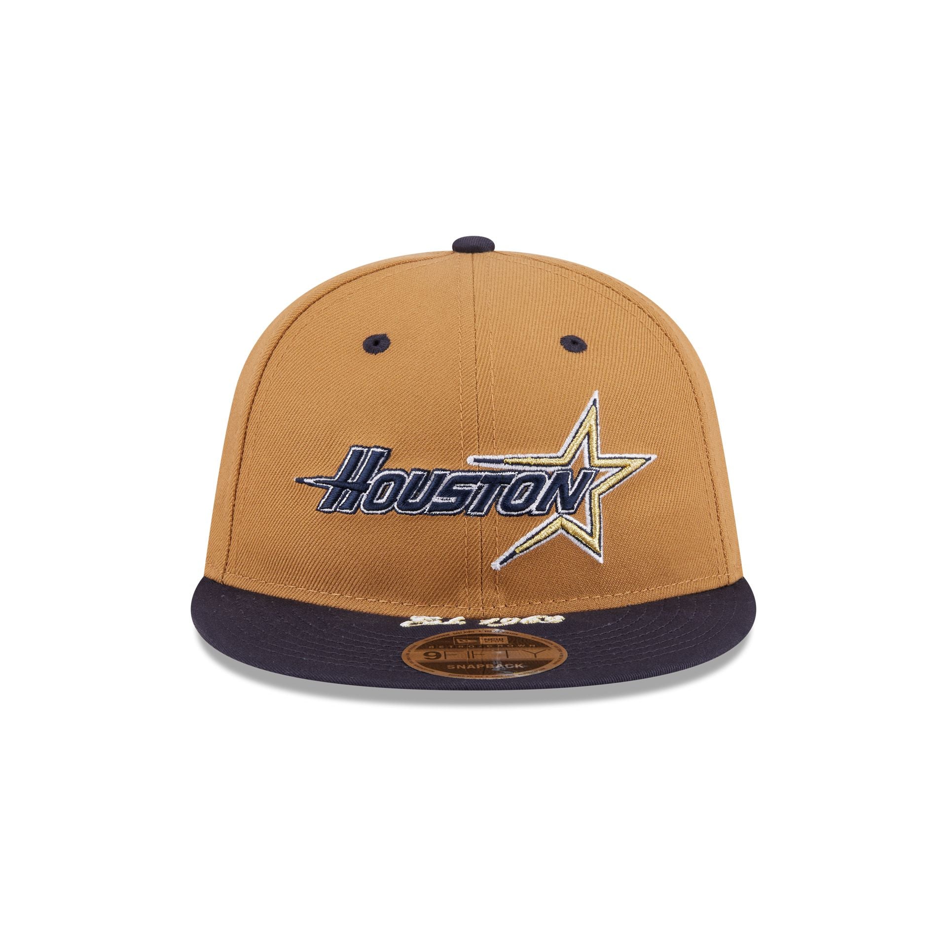 Alternative view of Houston Astros Wheat Retro Crown 9Fifty Snapback Hat