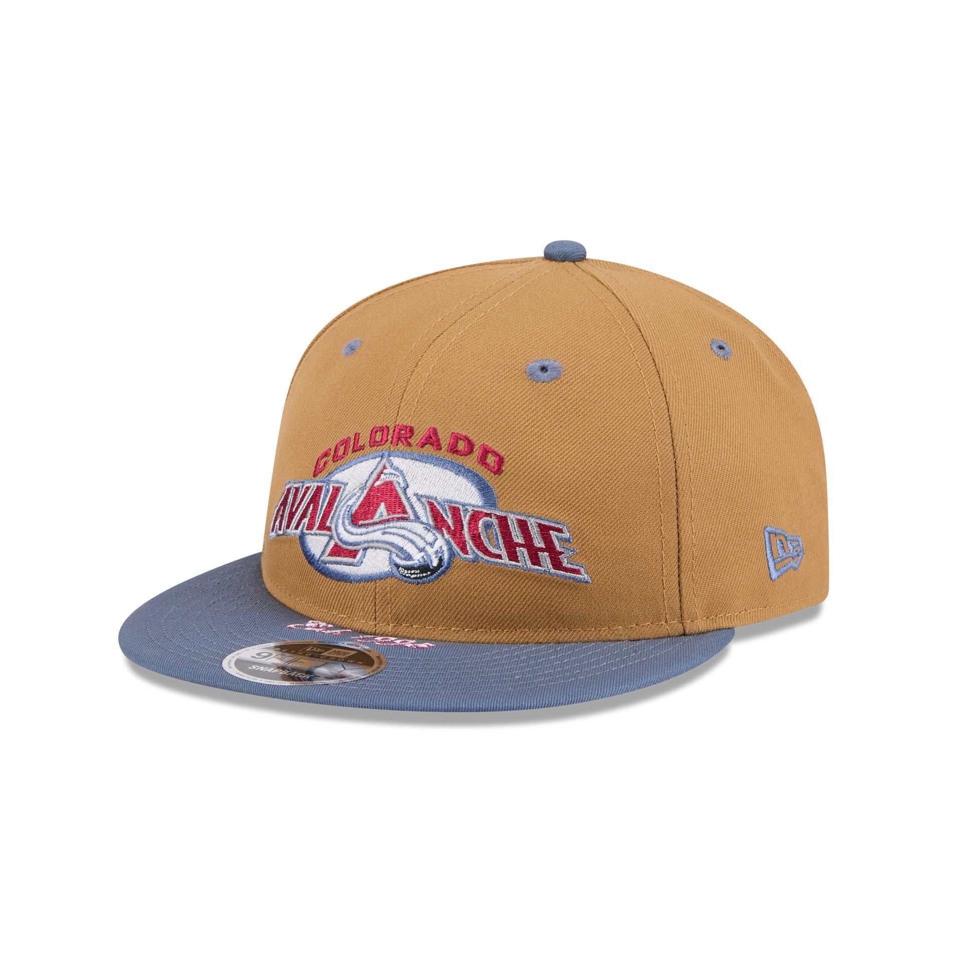 Colorado Avalanche Wheat Retro Crown 9Fifty Snapback Hat