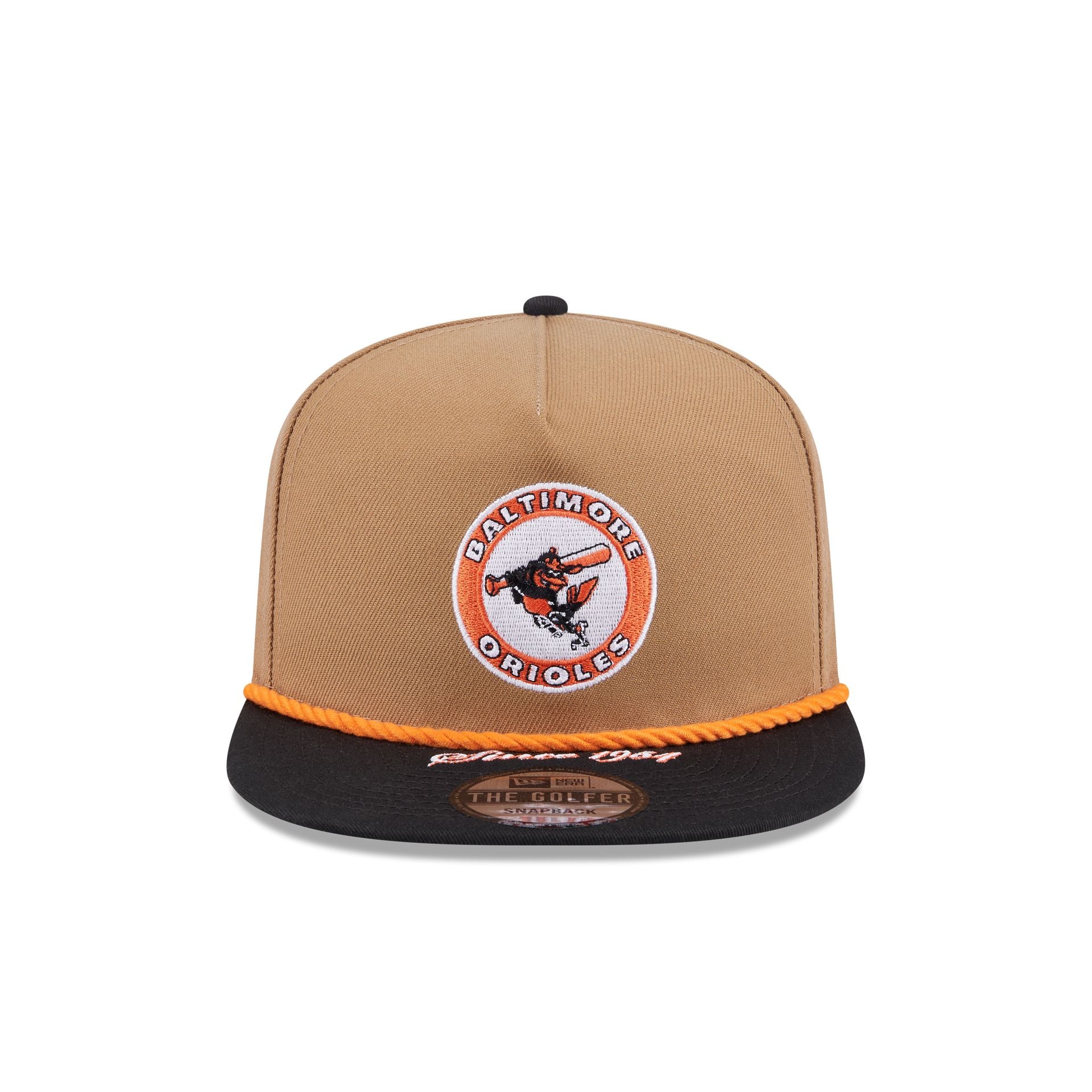 Alternative view of Baltimore Orioles Khaki Rope Golfer Hat