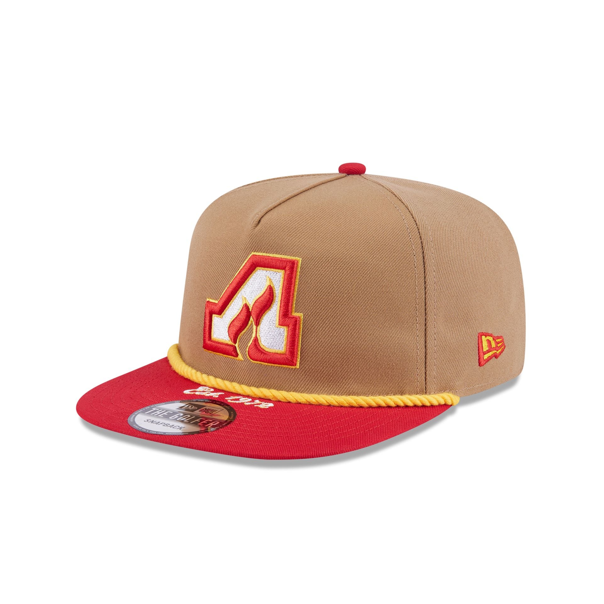 Calgary Flames Khaki Rope Golfer Hat