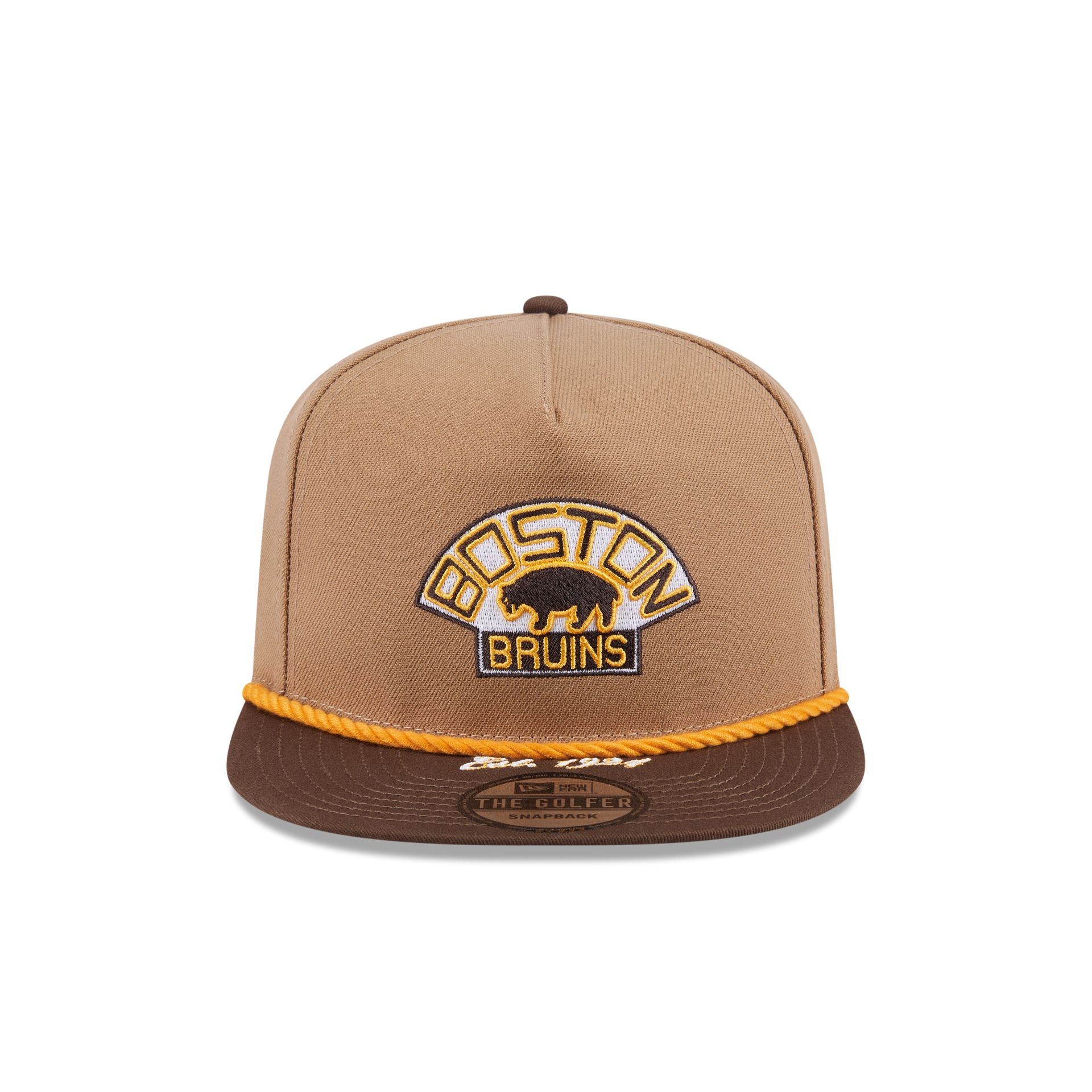 Alternative view of Boston Bruins Khaki Rope Golfer Hat