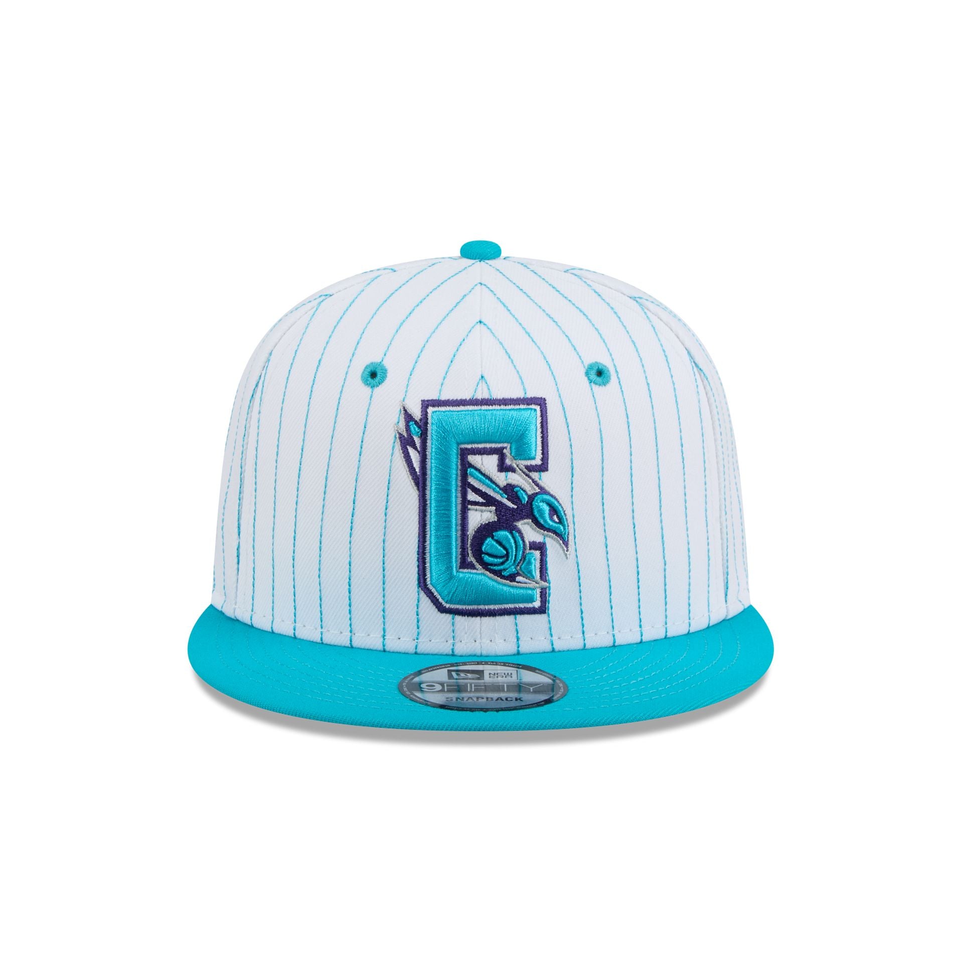Alternative view of Charlotte Hornets Deceptor Pinstripe 9Fifty Snapback Hat