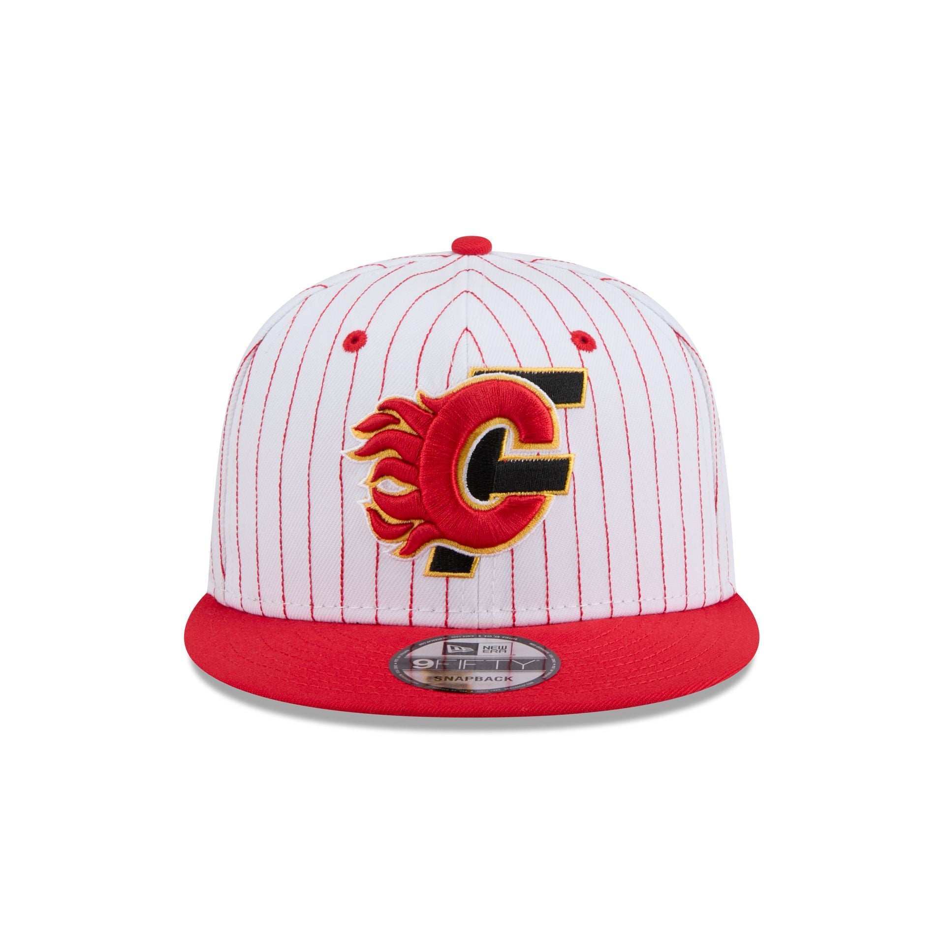 Alternative view of Calgary Flames Deceptor Pinstripe 9Fifty Snapback Hat
