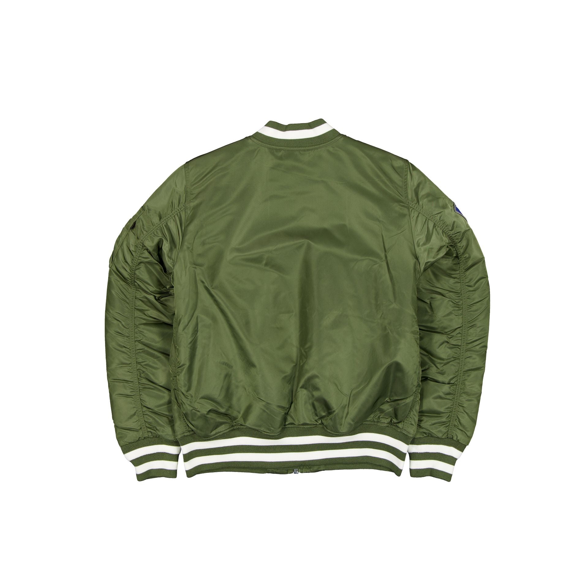 Alternative view of Alpha Industries X Los Angeles Dodgers Olive Green Ma-1 Bomber Jacket