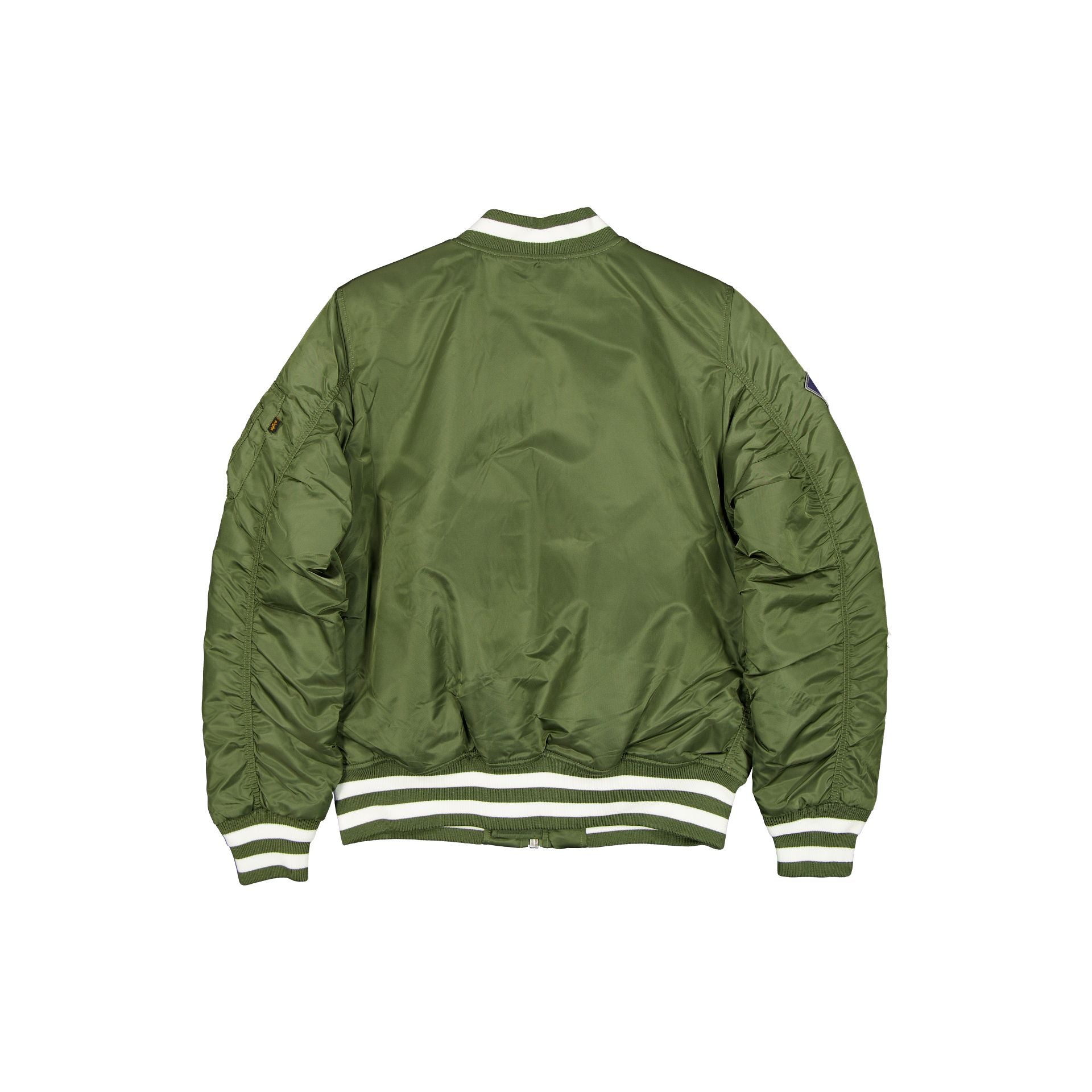 Alternative view of Alpha Industries X New York Yankees Olive Green Ma-1 Bomber Jacket