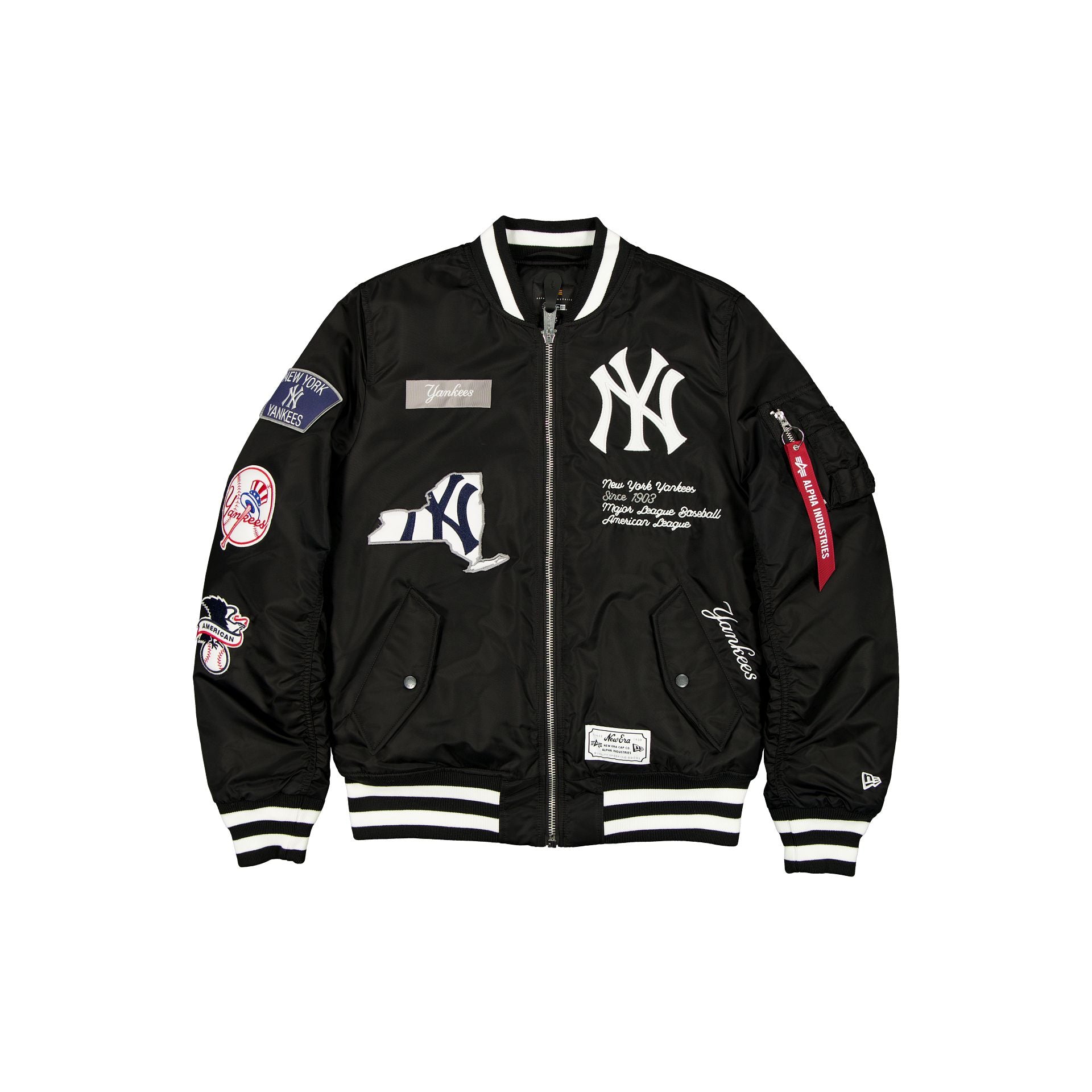Alpha Industries X New York Yankees Black Ma-1 Bomber Jacket