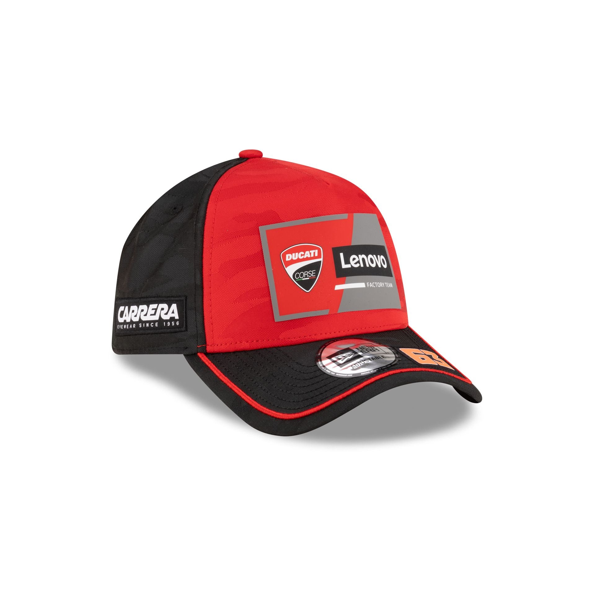 Alternative view of Ducati Lenovo Team Motogp Pecco Bagnaia Teamline 9Forty A-Frame Adjustable Hat