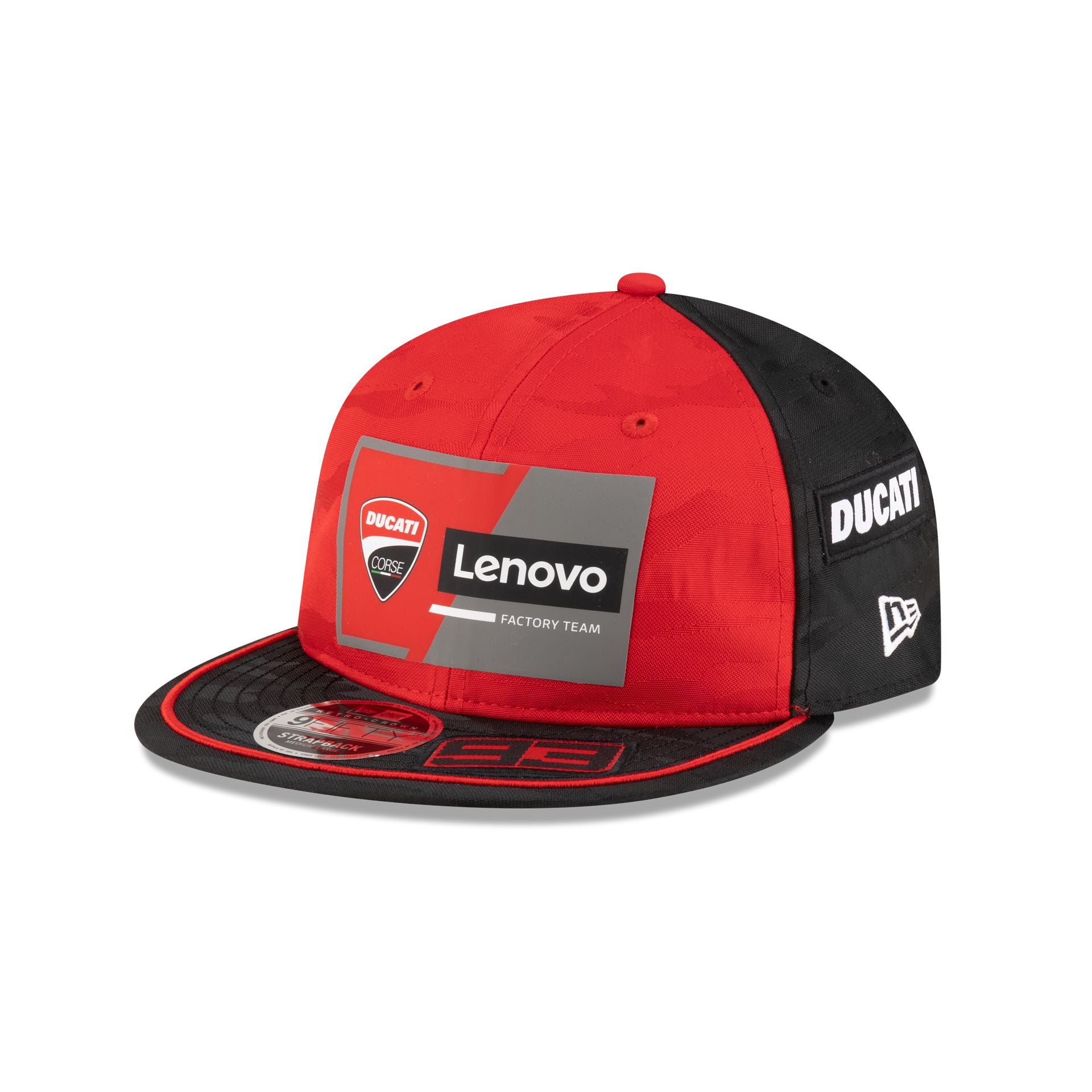 Ducati Lenovo Team Motogp Marc Marquez Teamline Retro Crown 9Fifty Strapback Hat