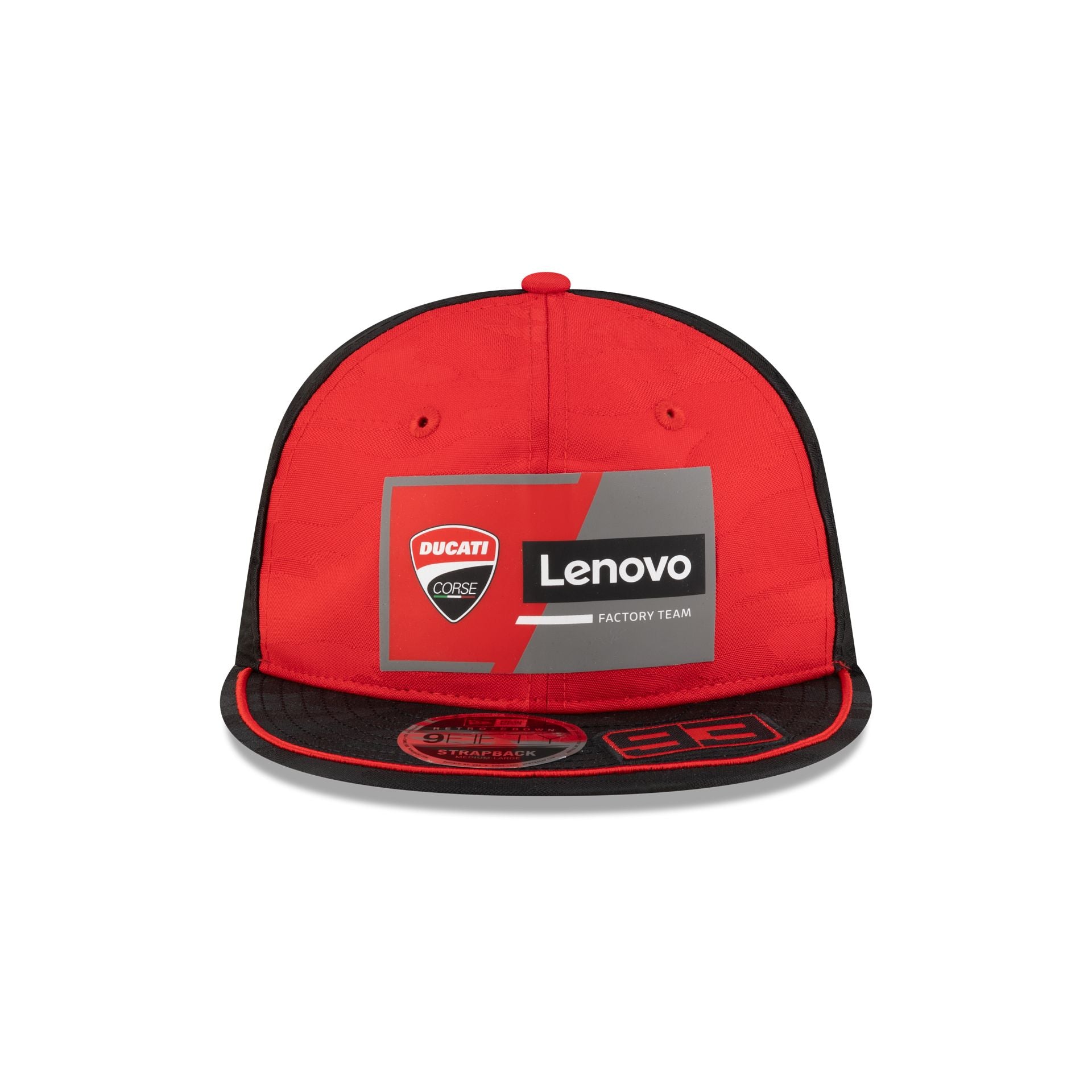 Alternative view of Ducati Lenovo Team Motogp Marc Marquez Teamline Retro Crown 9Fifty Strapback Hat