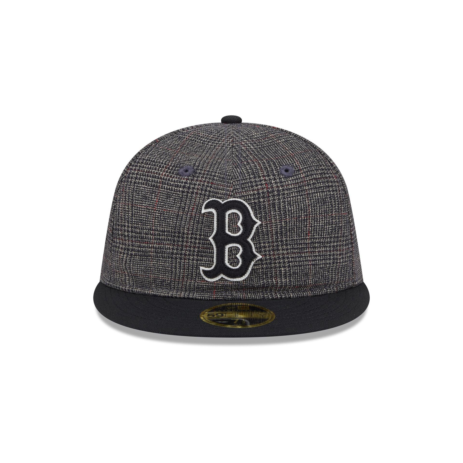 Alternative view of Boston Red Sox Plaid Retro Crown 59Fifty Fitted Hat
