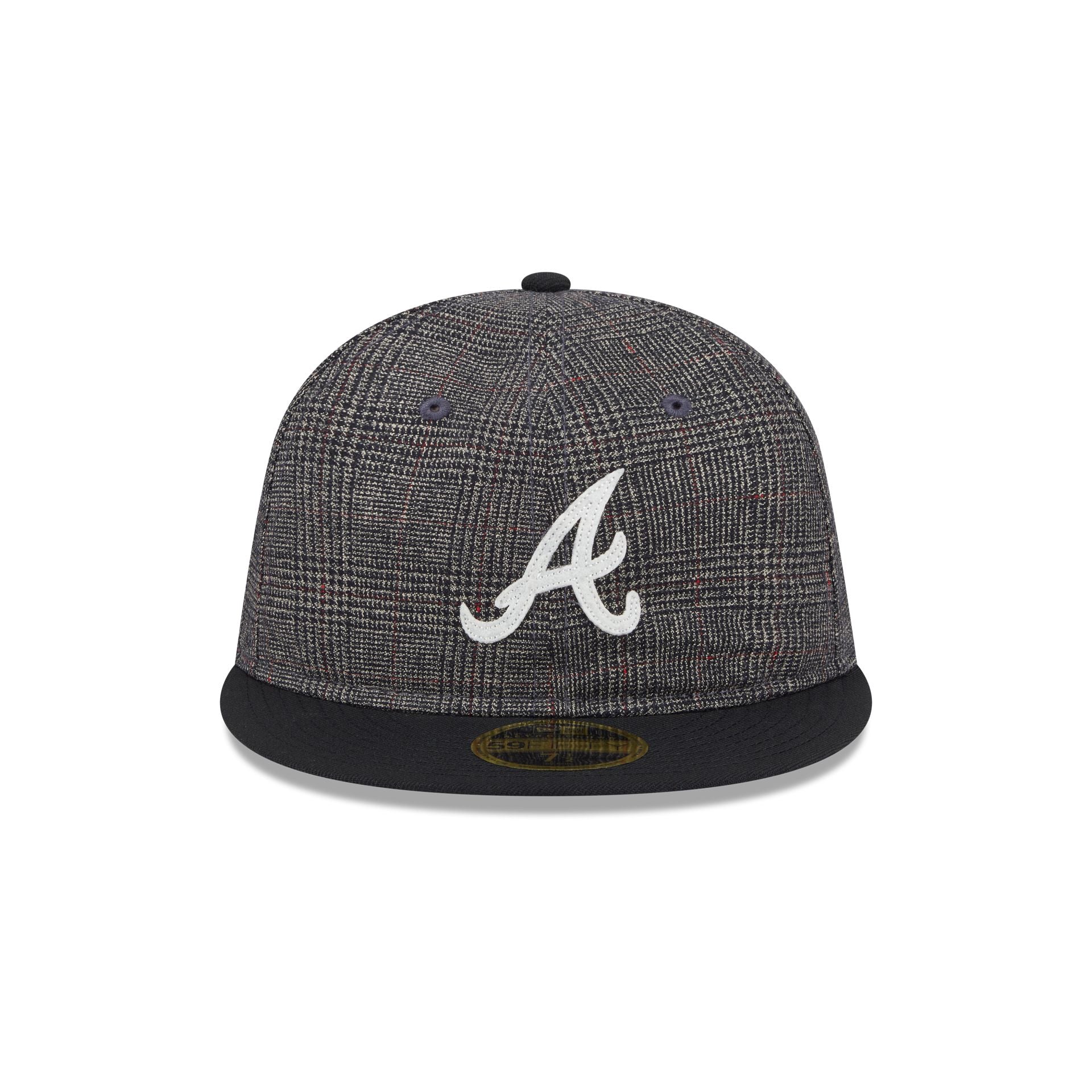 Alternative view of Atlanta Braves Plaid Retro Crown 59Fifty Fitted Hat