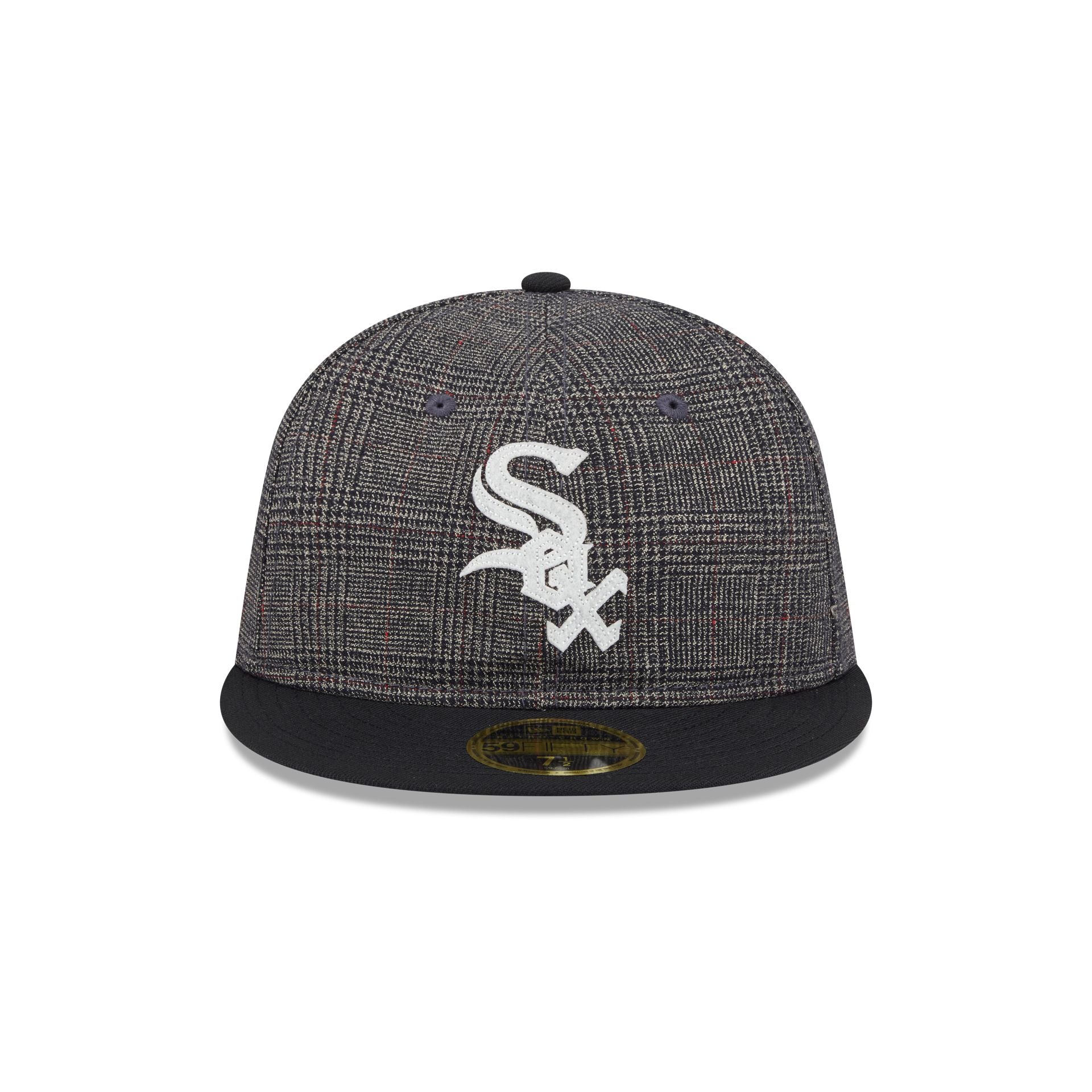Alternative view of Chicago White Sox Plaid Retro Crown 59Fifty Fitted Hat