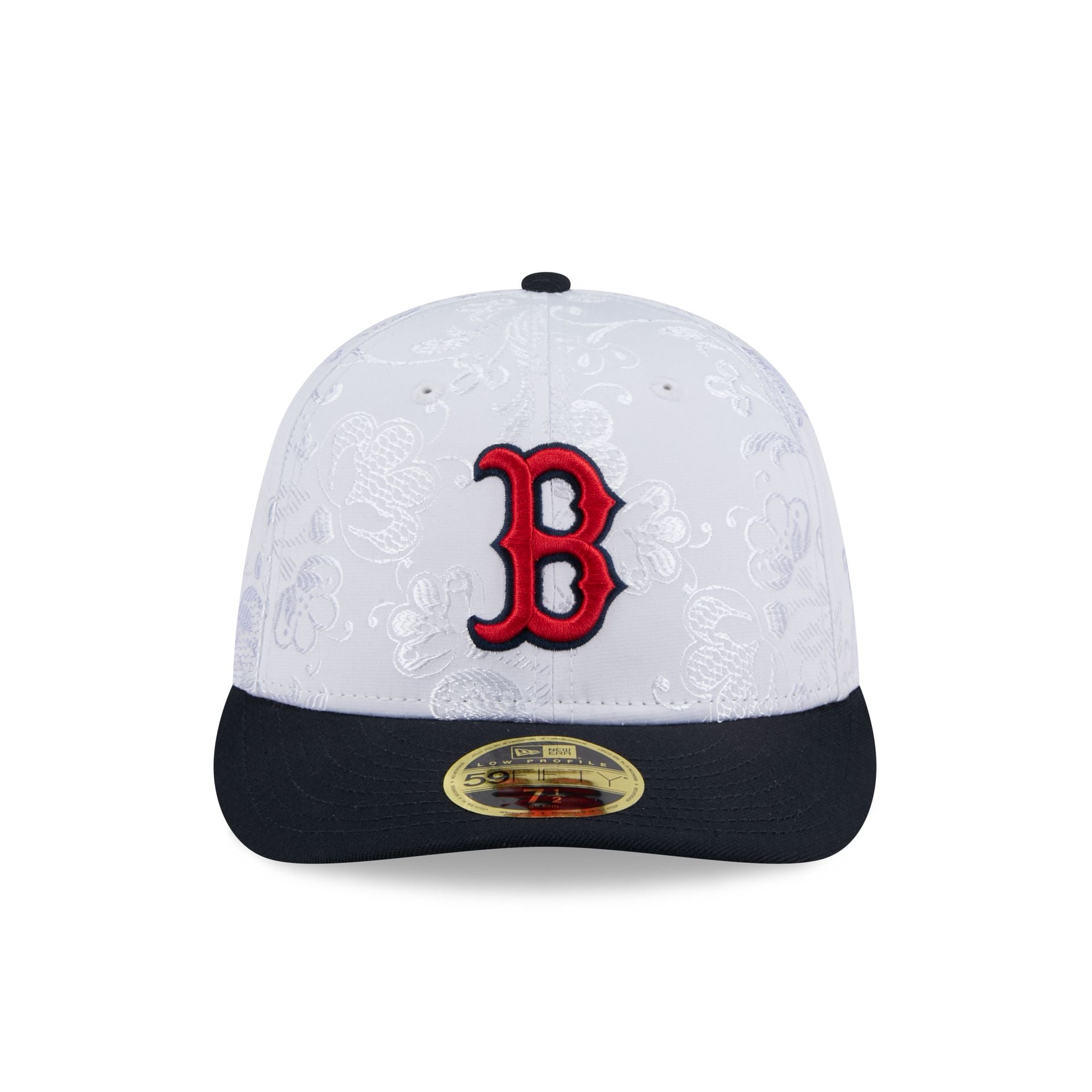 Alternative view of Boston Red Sox Floral Shine Low Profile 59Fifty Fitted Hat