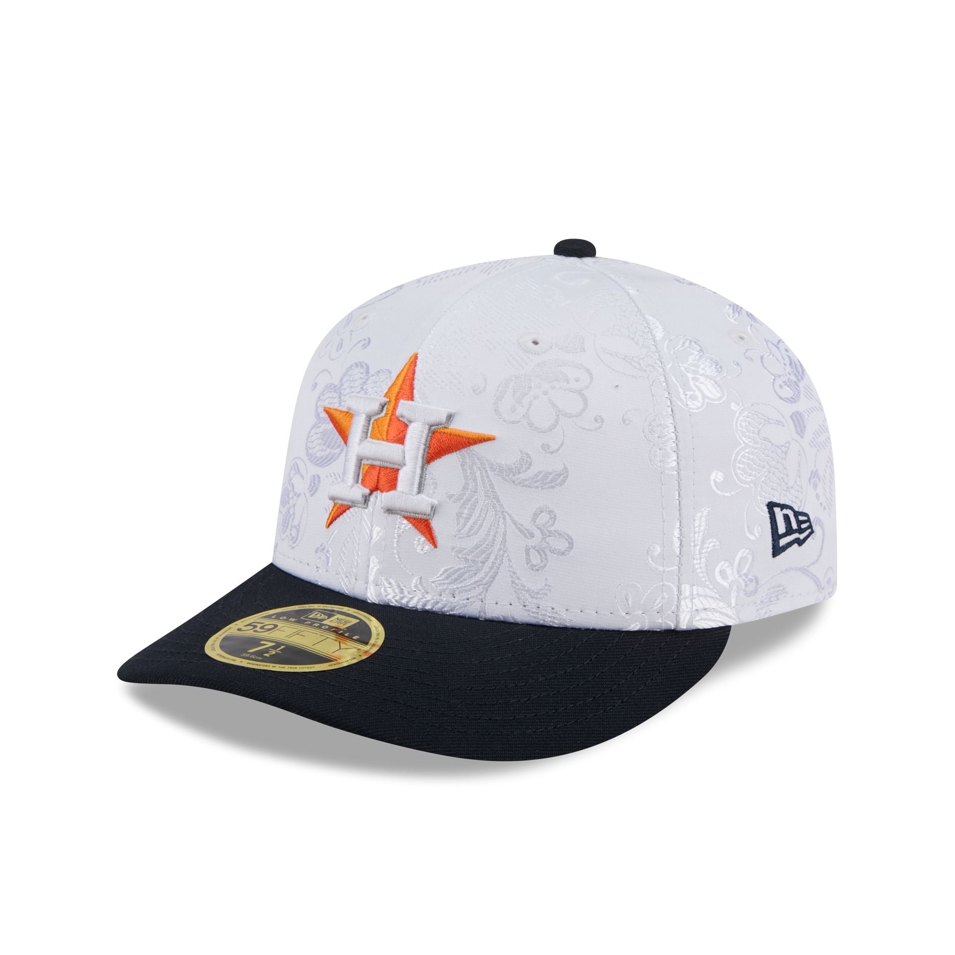 Houston Astros Floral Shine Low Profile 59Fifty Fitted Hat