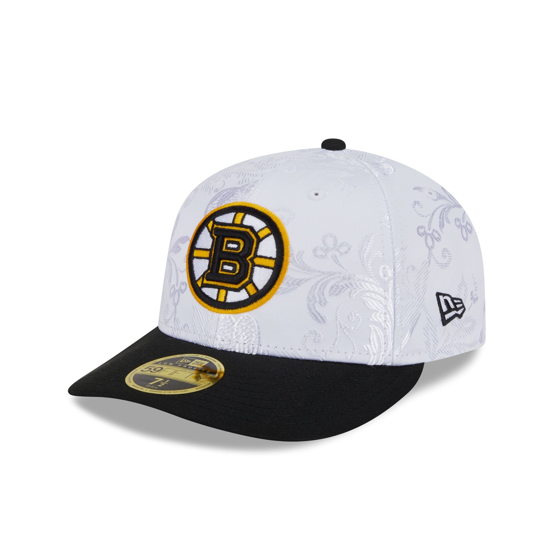 Boston Bruins Floral Shine Low Profile 59Fifty Fitted Hat