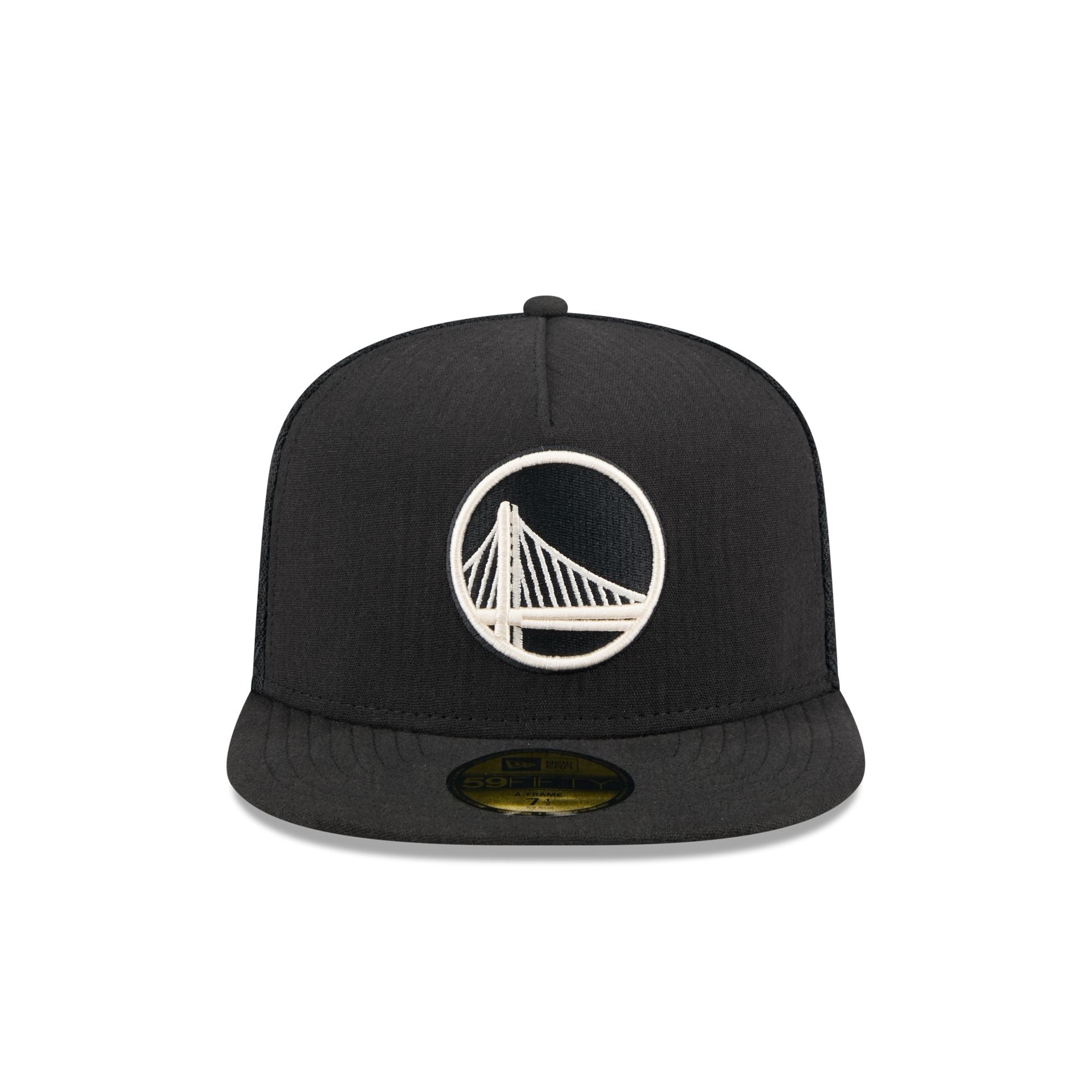 Alternative view of Golden State Warriors Black Mesh 59Fifty A-Frame Fitted Hat